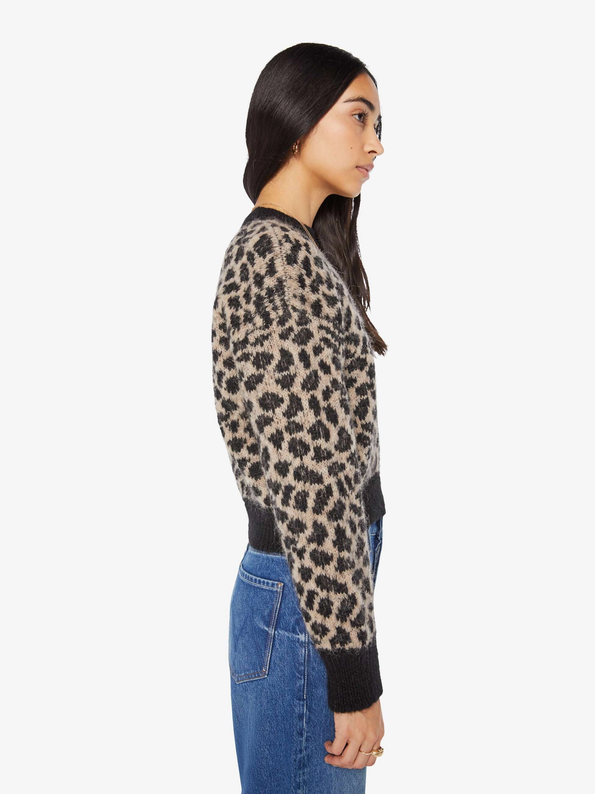 The Itsy Crop Jumper - Spotted At The Front Row Ribbed cuff