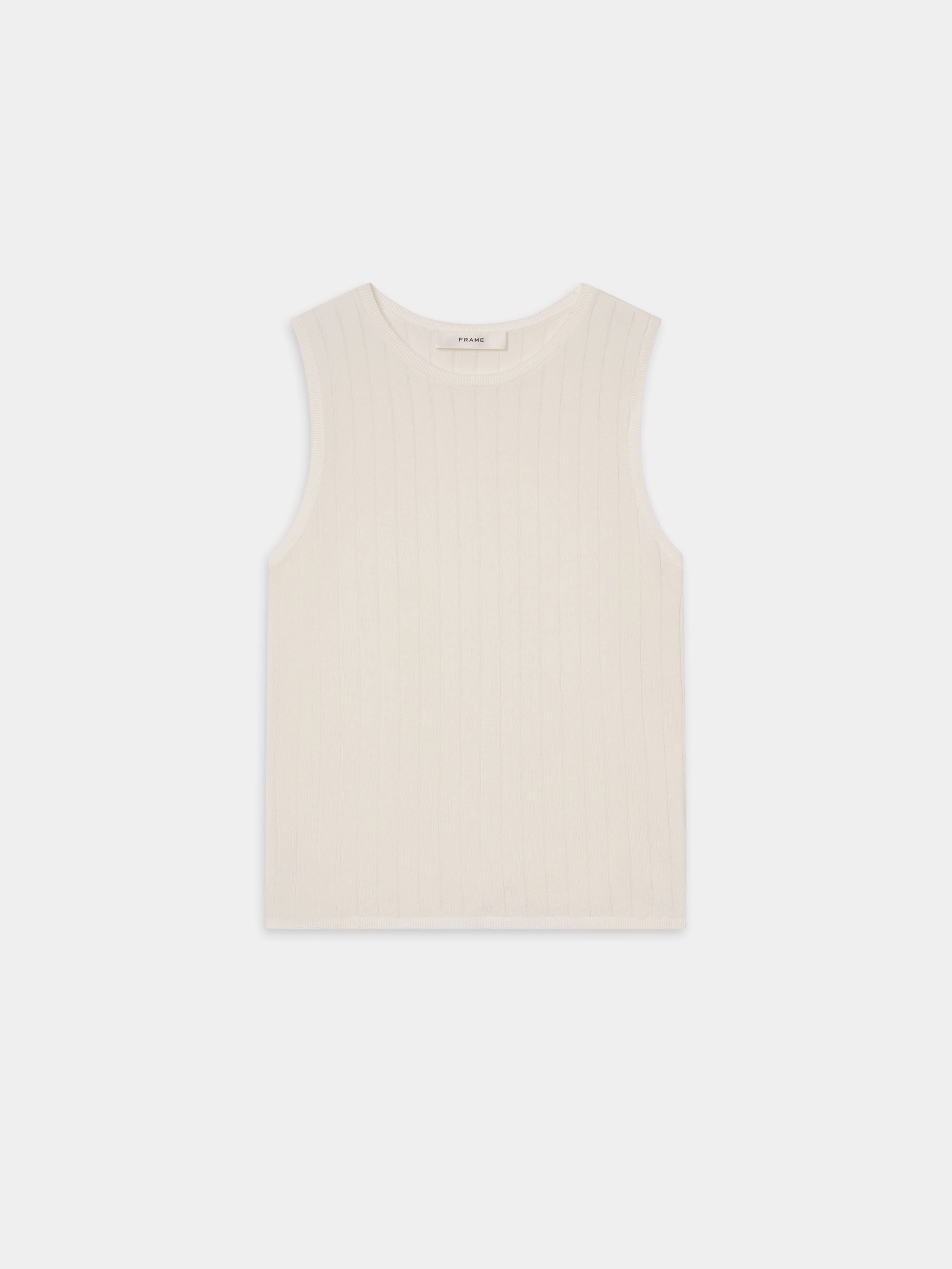 All Season Knit Breathable Flex The Ladder Tank -- Cream
