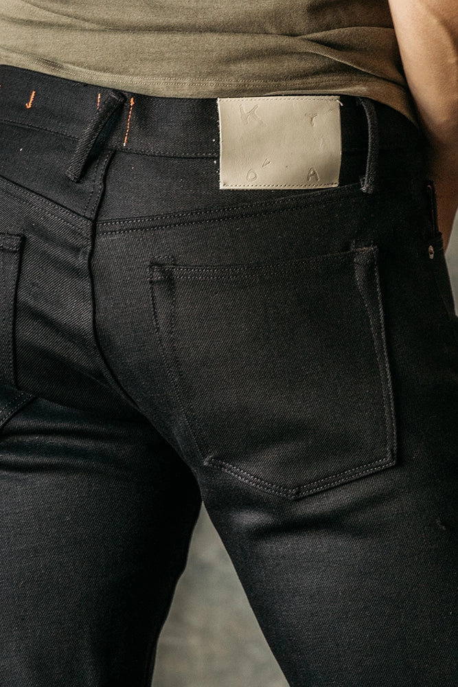 The Pen Slim - Black Raw 14oz Selvedge Fit Layer