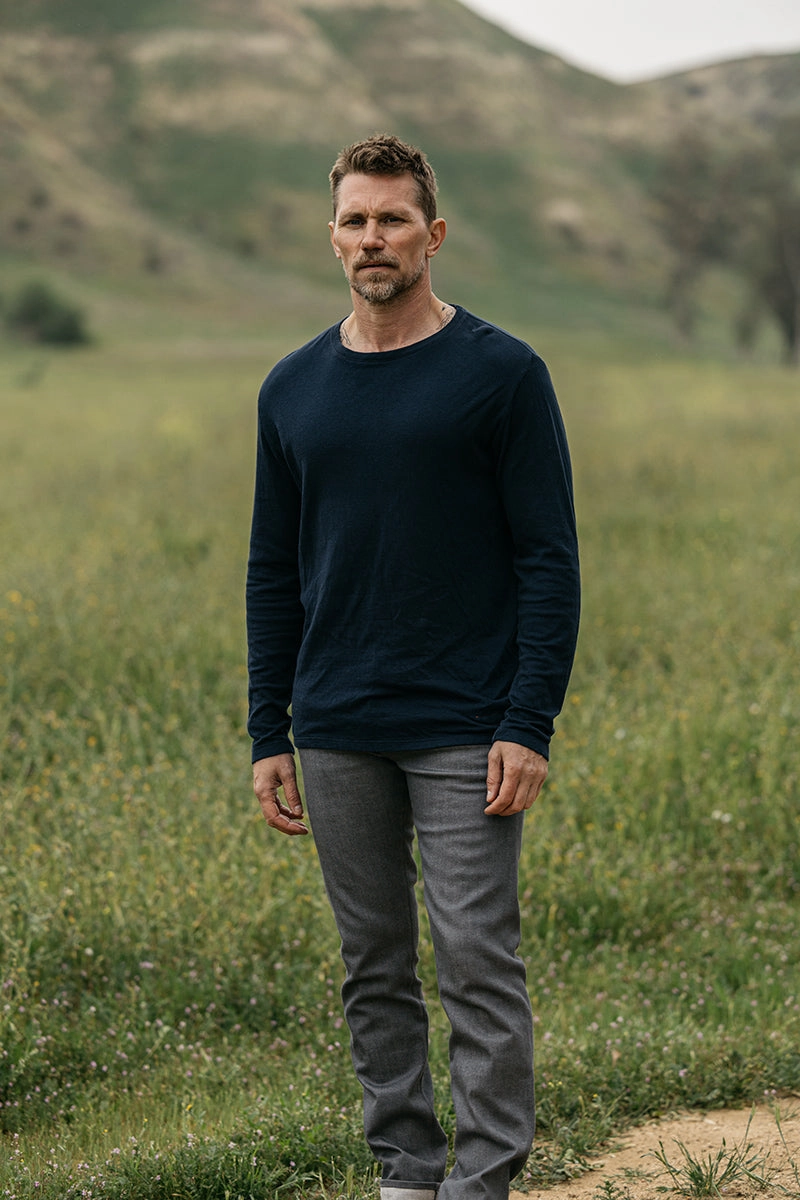 Ultra Basic The Pen Slim - Gray Raw 10.5oz Selvedge