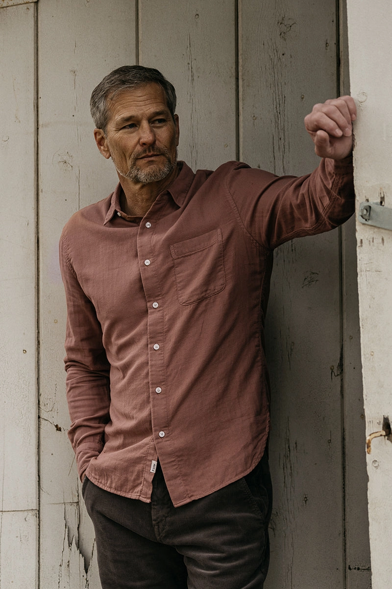 Festival Fashion Odor Control Technology The Ripper Double Gauze Organic Cotton Shirt - Cinnamon