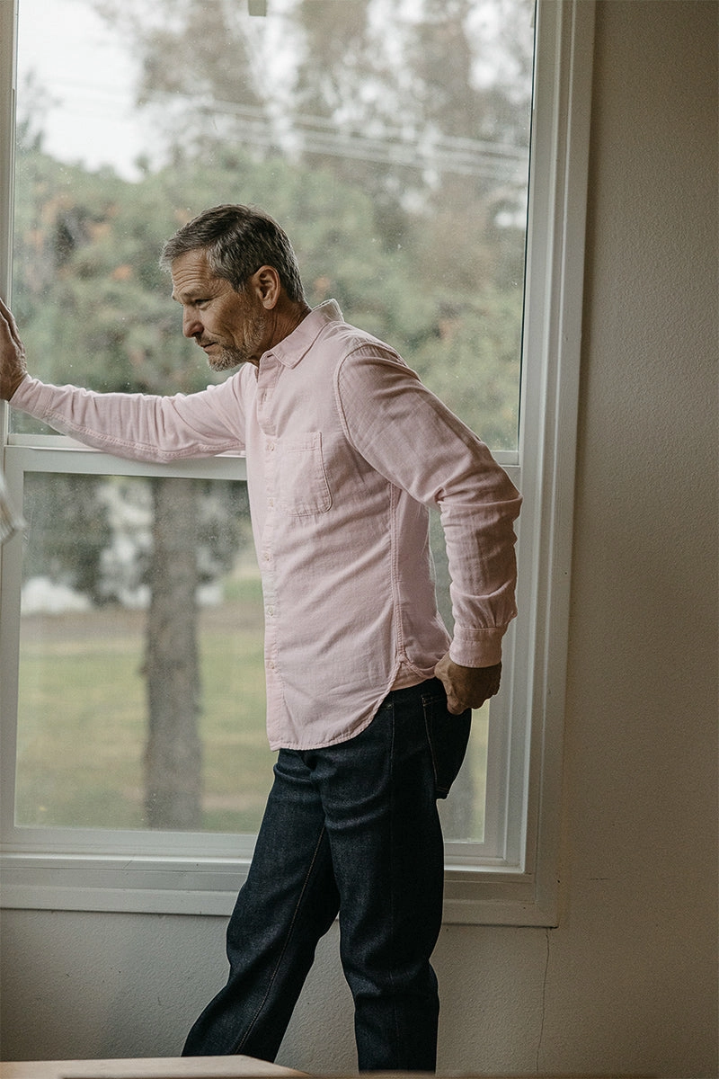 The Ripper Double Gauze Organic Cotton Shirt - Fresh Pink Comfy Wear