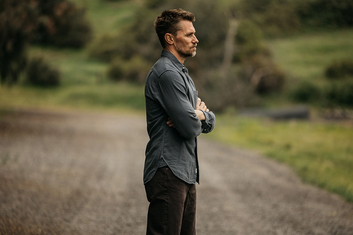 The Ripper Double Gauze Organic Cotton Shirt - Stone Versatile Styling