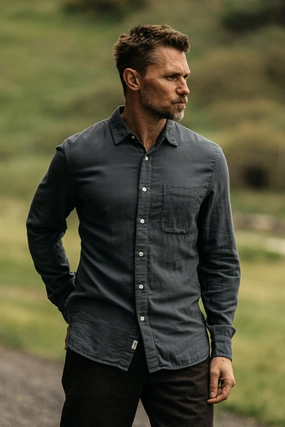 Reinforced Hems The Ripper Double Gauze Organic Cotton Shirt - Stone