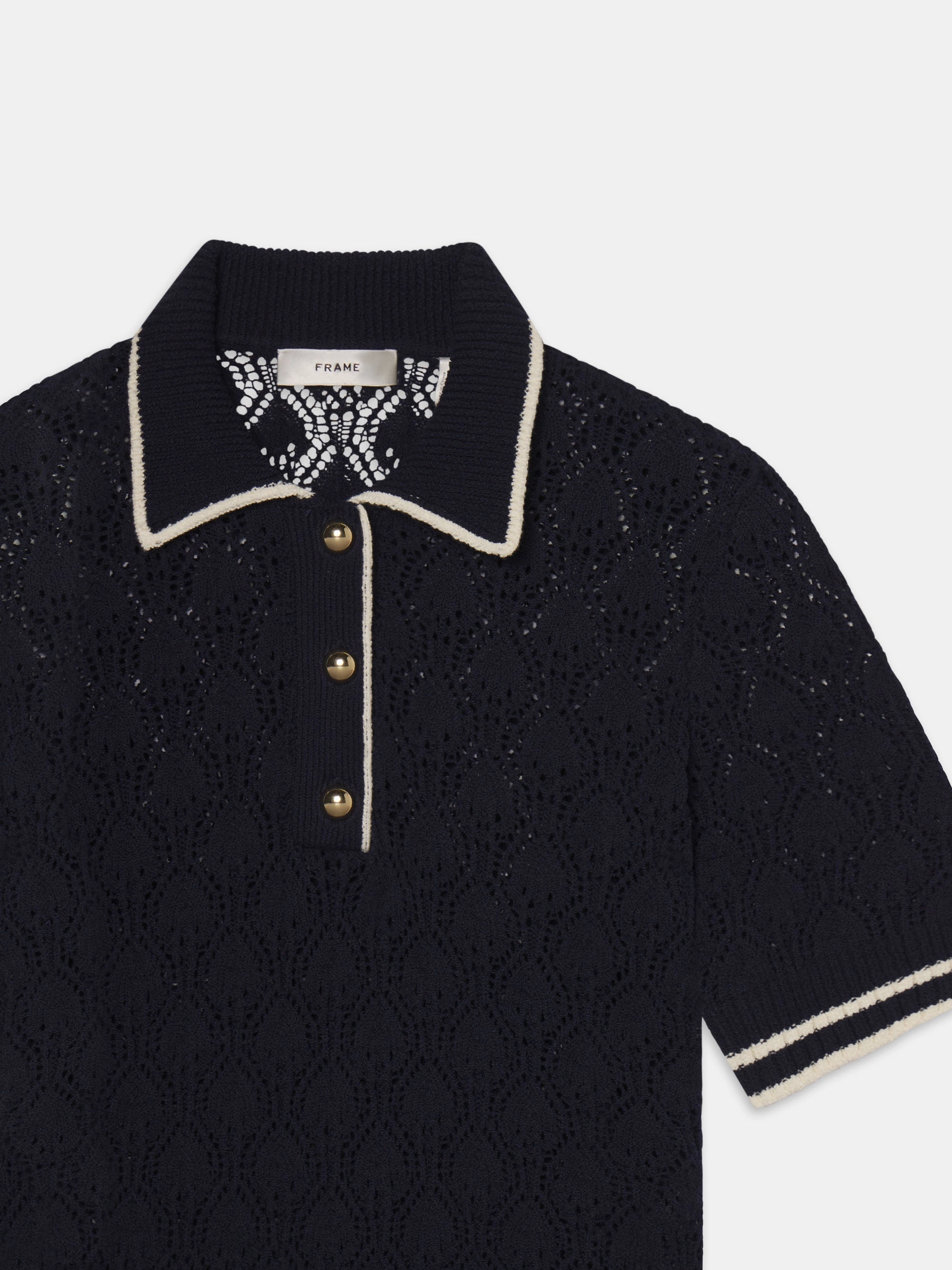 The Rookie Polo -- Navy Multi Trendy Design Fashionable knitwear