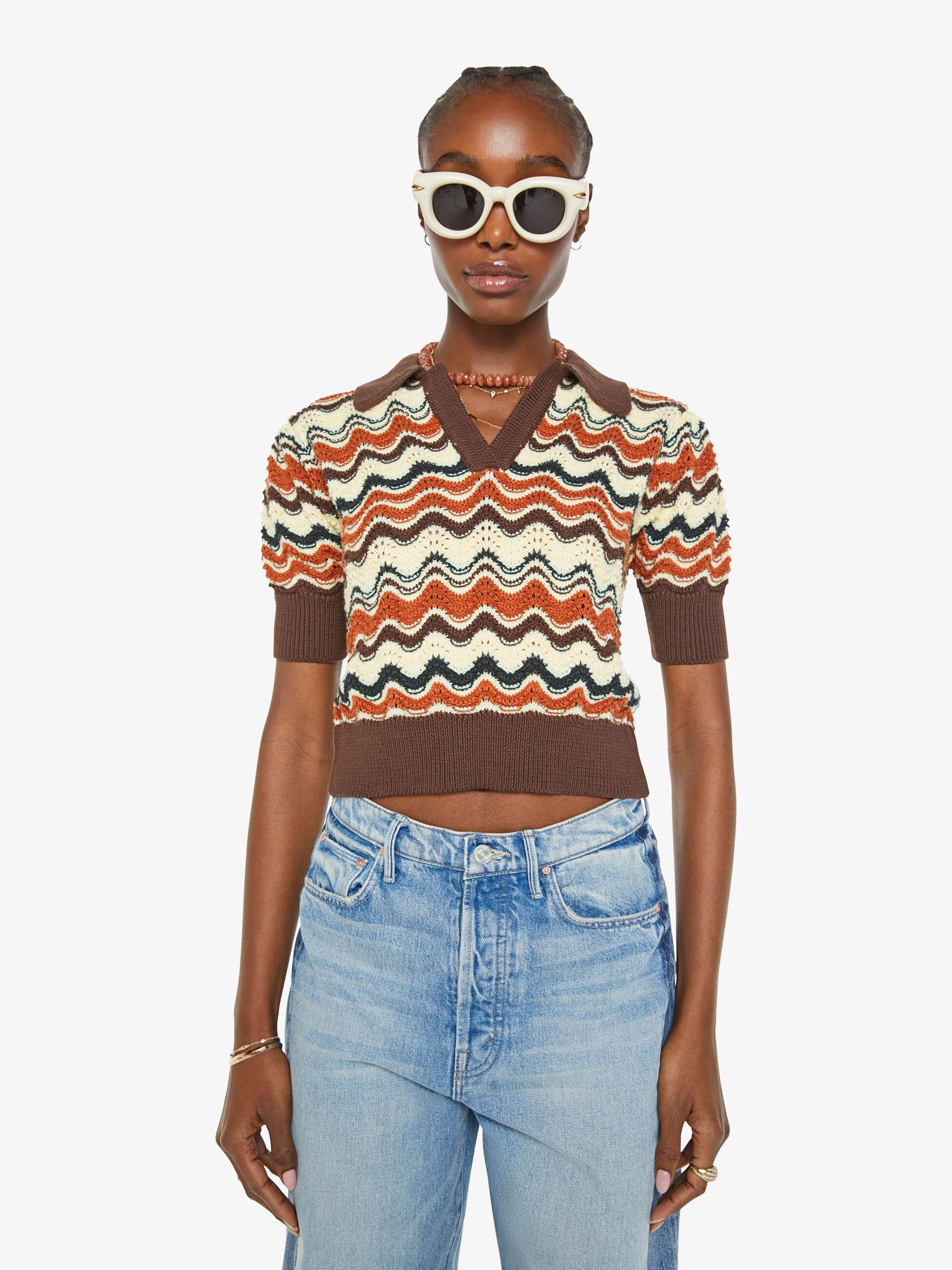 The S/S Off The Top - Mirage Neutral Toned Stitching Handcrafted Detail