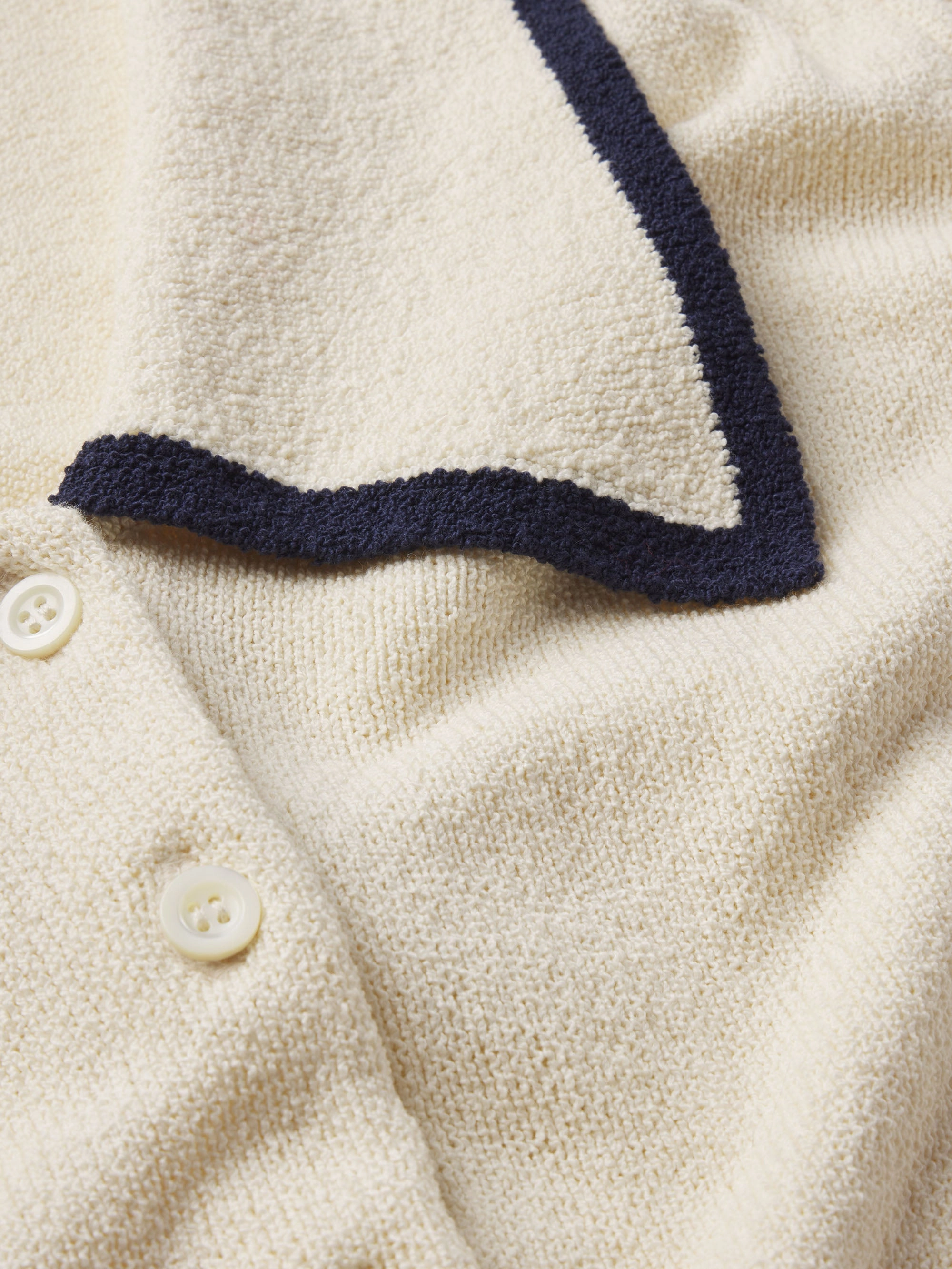 Warm Fashion Essential Knitwear The Sailor Sweater -- Cream Multi