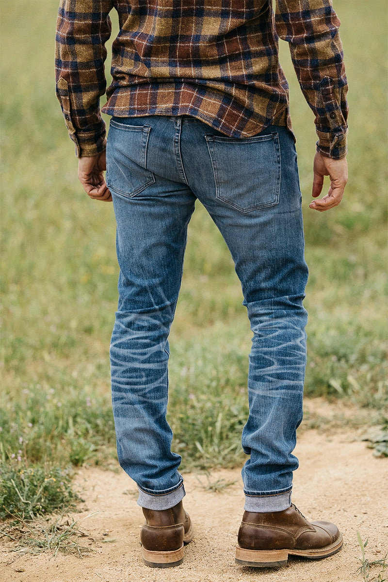 Thermal Regulating Fabric Beach Day Minimalist Style Youth Style The Scissors Slim tapered - Ace 10.5oz Selvedge