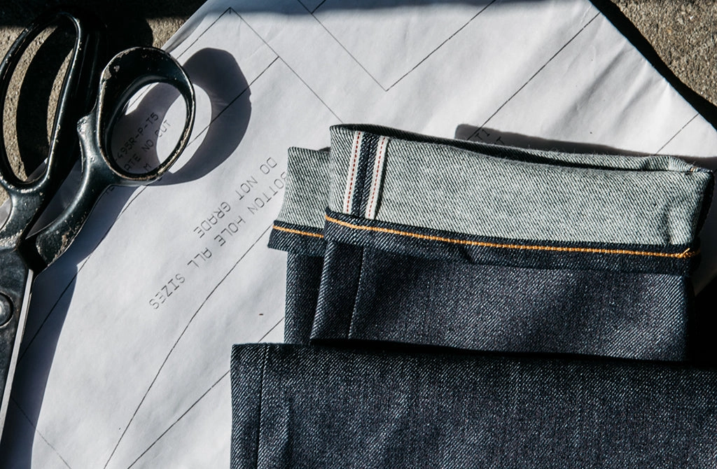 Odor Control Coating Artist Vibe Durable The Scissors Slim tapered- Indigo Raw 10.5oz Selvedge