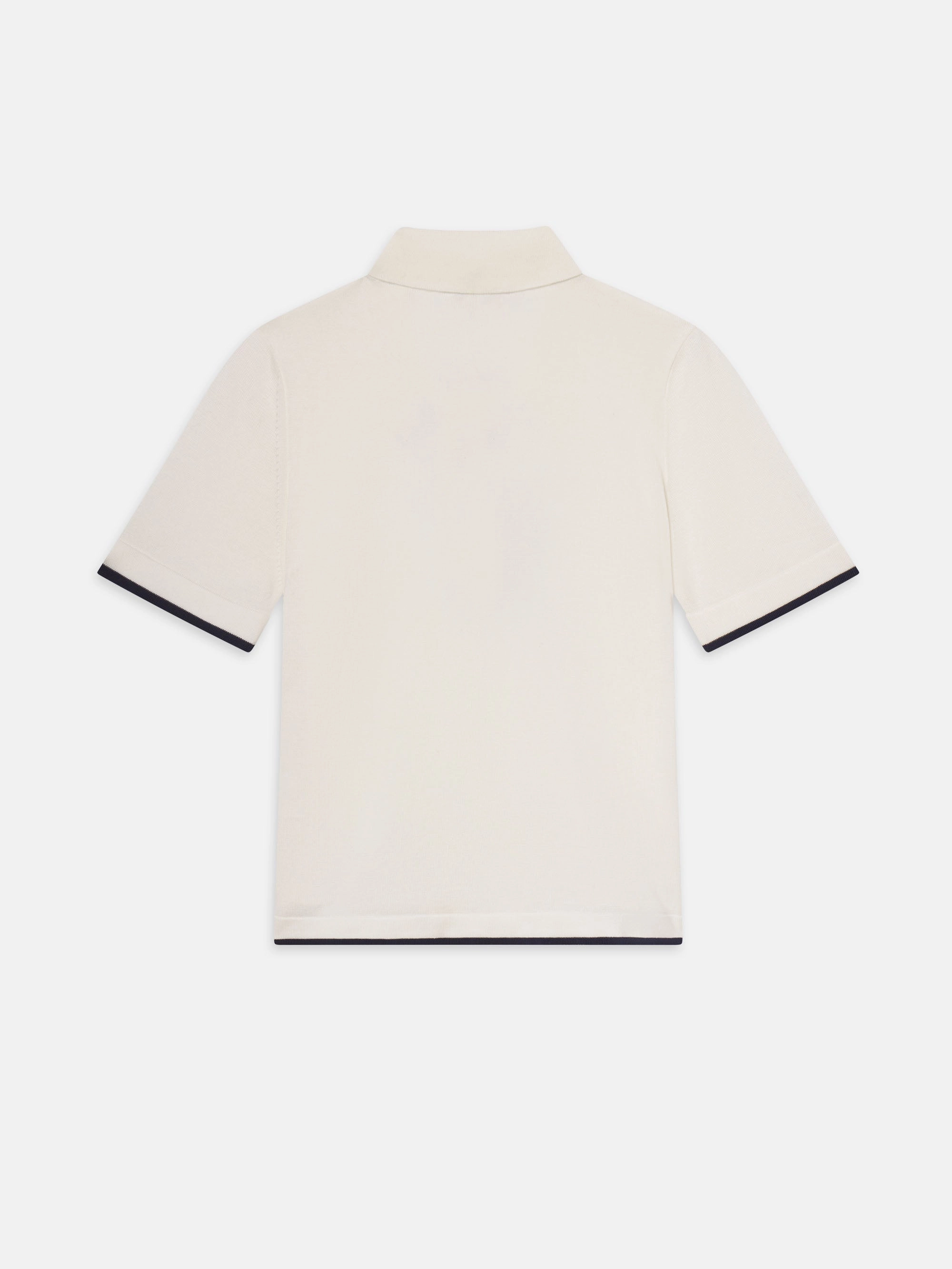 Layering Knit Breathable Stretch The Sport Polo -- Cream Multi