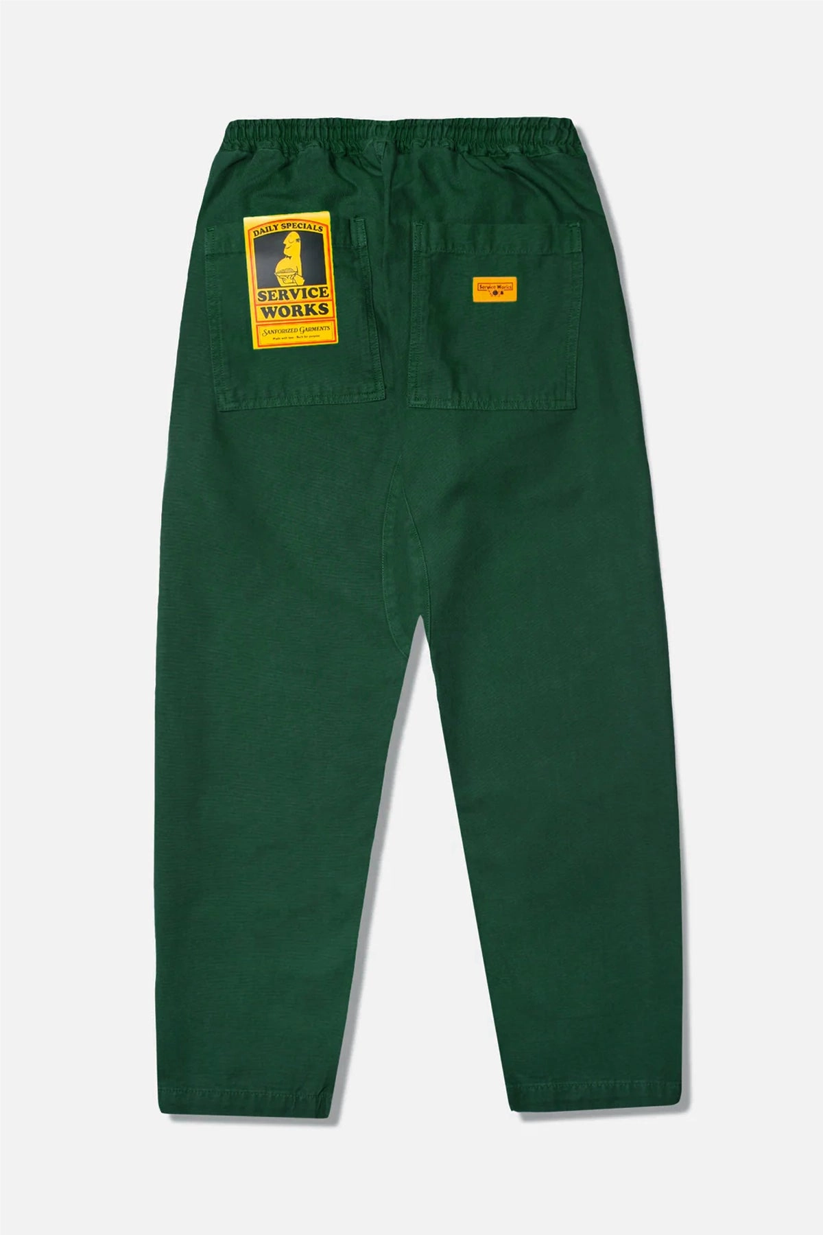 Service Works - Classic Chef Pants - Forest LightweightDesign Flexible Comfort