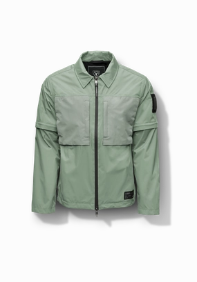 Convertible Style Taped Seam Waterproofing Thurlow Men's Performance Zip Off Sleeve Rain Shirt