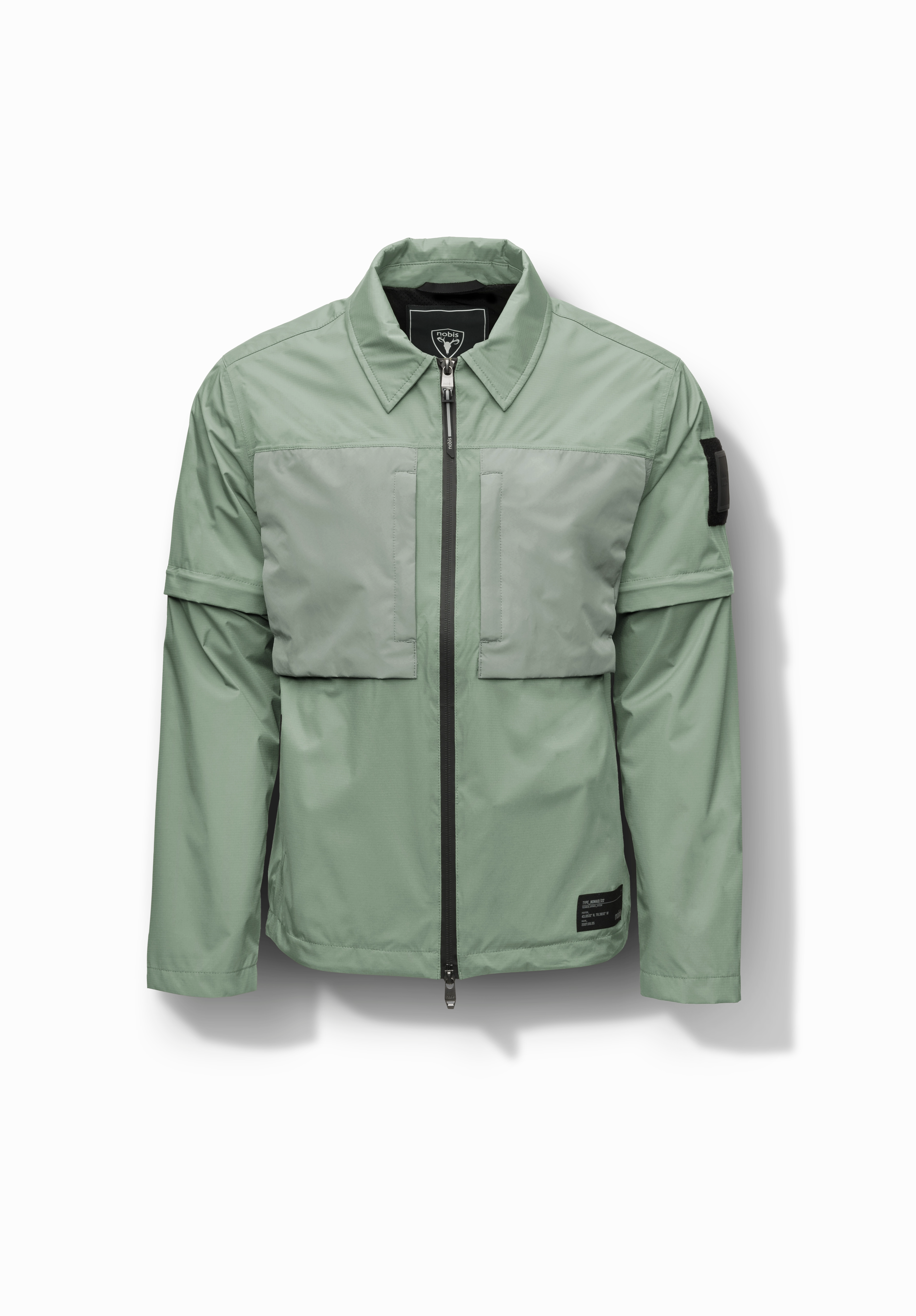 Convertible Style Taped Seam Waterproofing Thurlow Men's Performance Zip Off Sleeve Rain Shirt