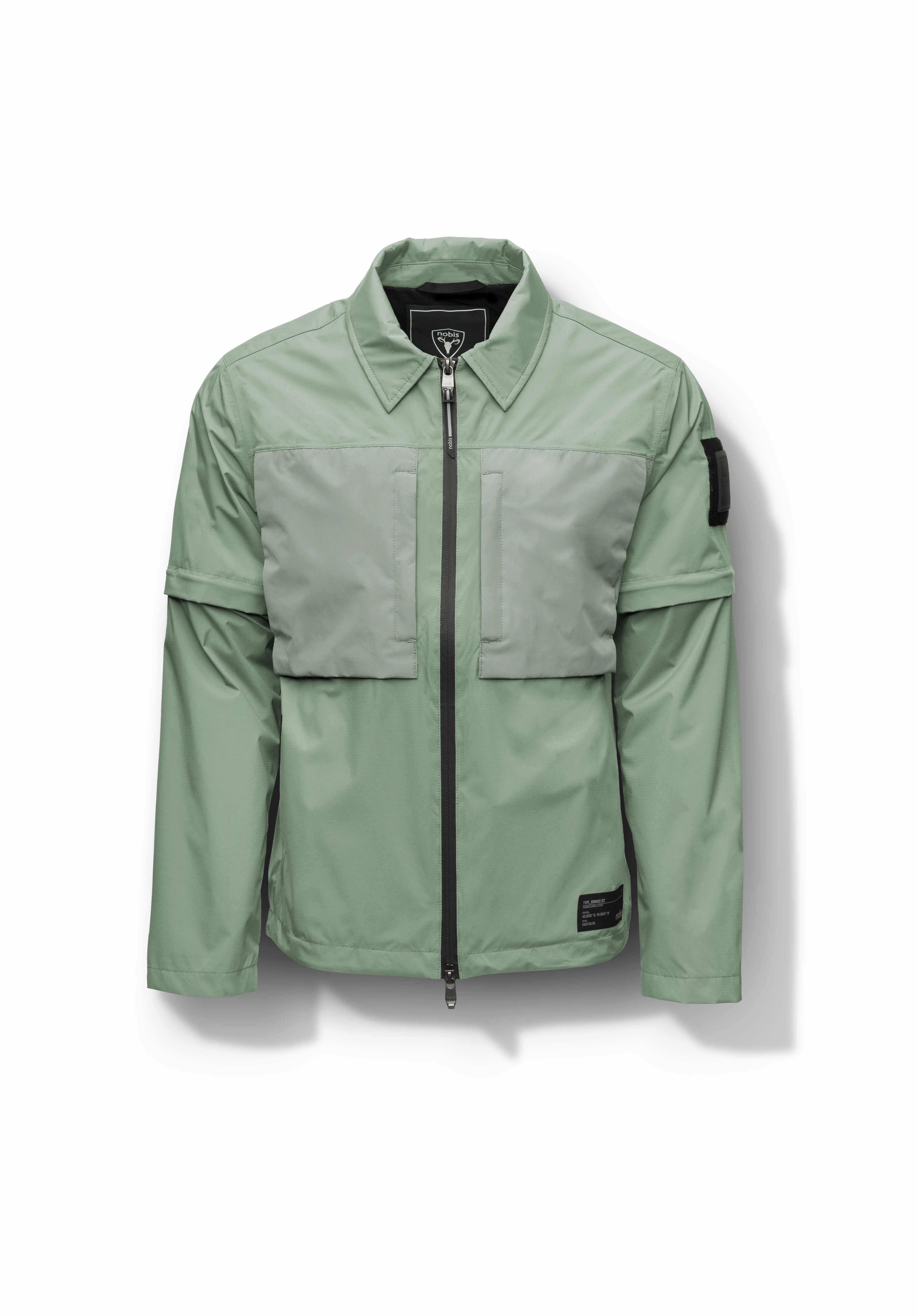 Magnetic Closure Options Secure Chest Pocket Thurlow Men's Performance Zip Off Sleeve Rain Shirt
