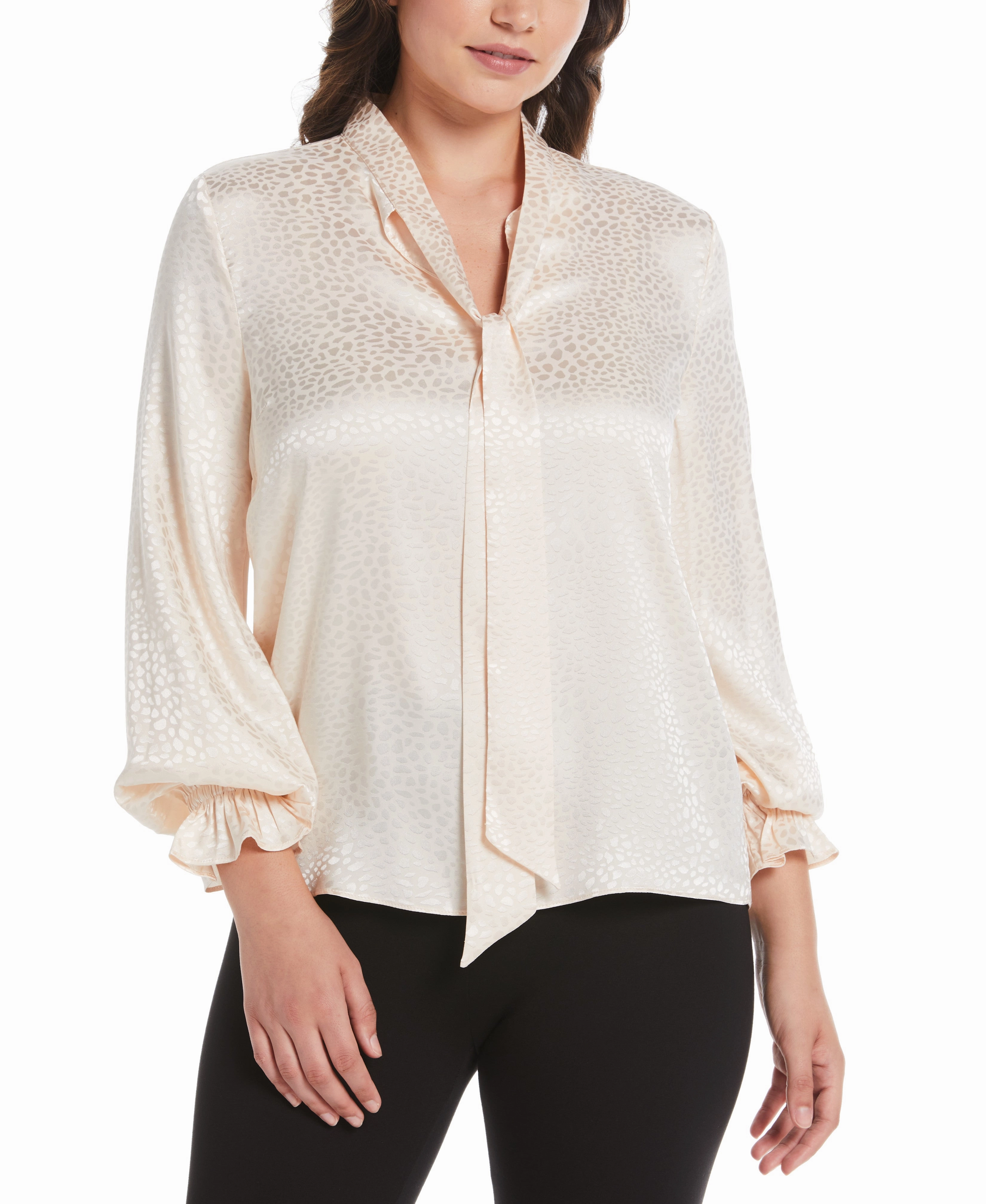 Tie Front Blouse Winter Apparel Cold-Weather Layer