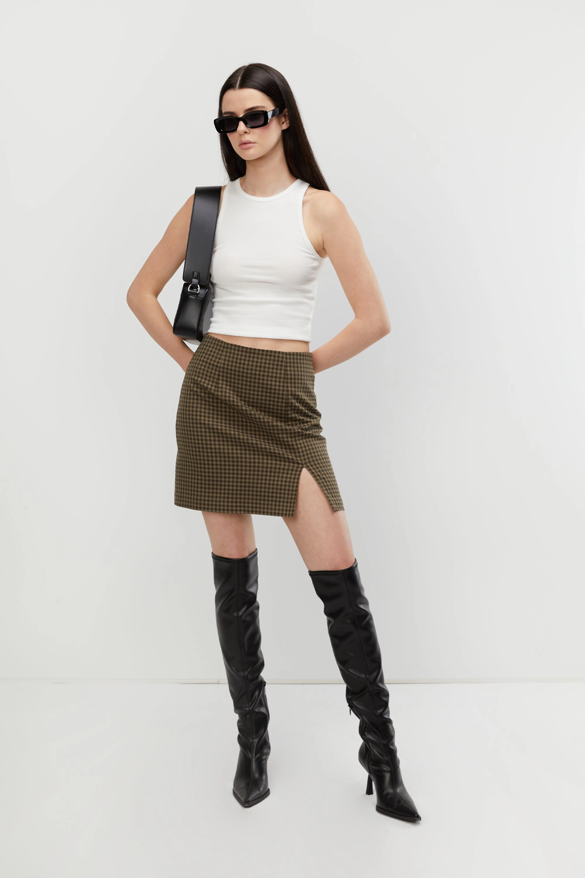 PLAID MINI SKIRT Non Irritating Edges