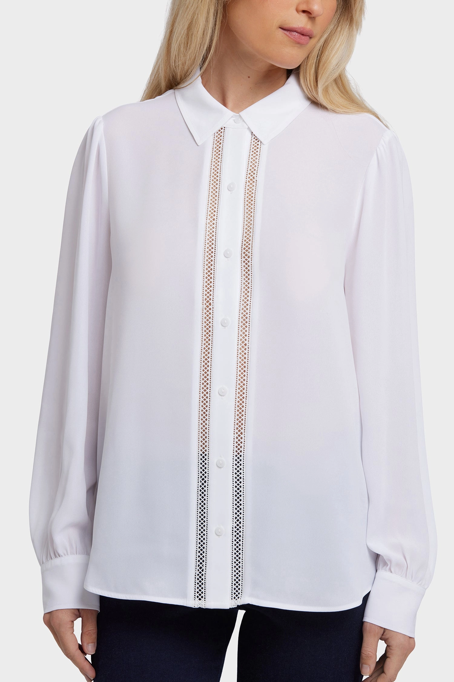Tiffany Blouse - Optic White Relaxed Look Unstructured Shoulder