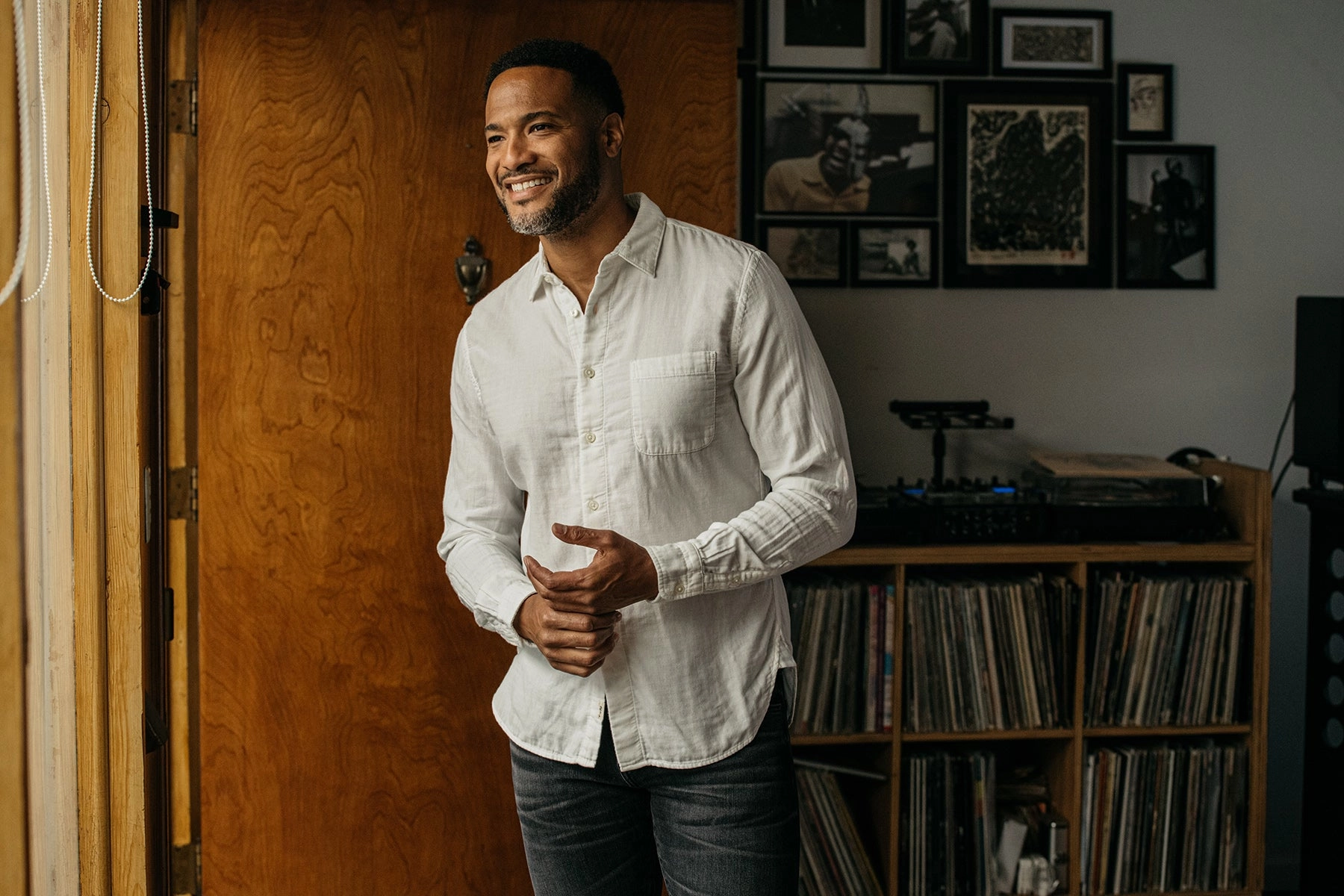 The Ripper Double Gauze Organic Cotton Shirt - White Friends Meetup