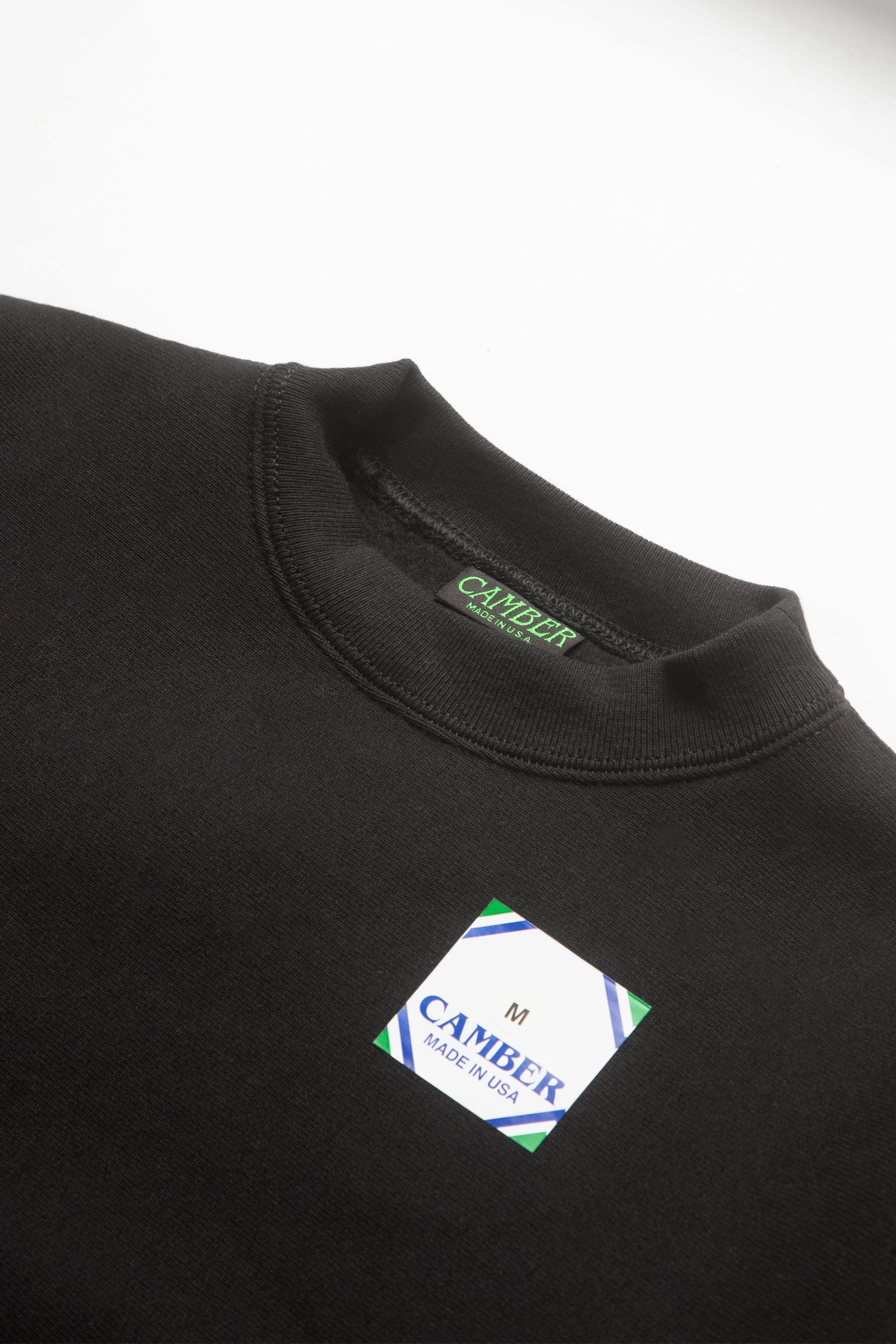 Camber USA - 234 12oz Crewneck - Black Stylish Knit Look
