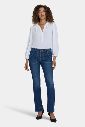 Barbara Bootcut Jeans - Dark Loire Non Restrictive Cut