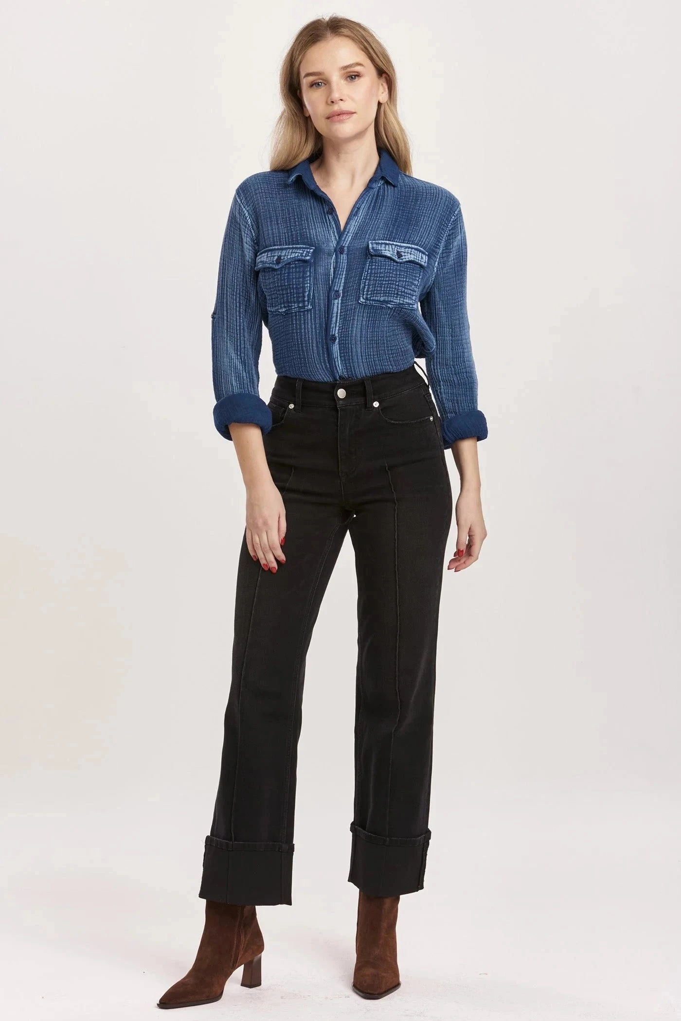 Sleek Waistband Dear John Holly Straight Leg Jean