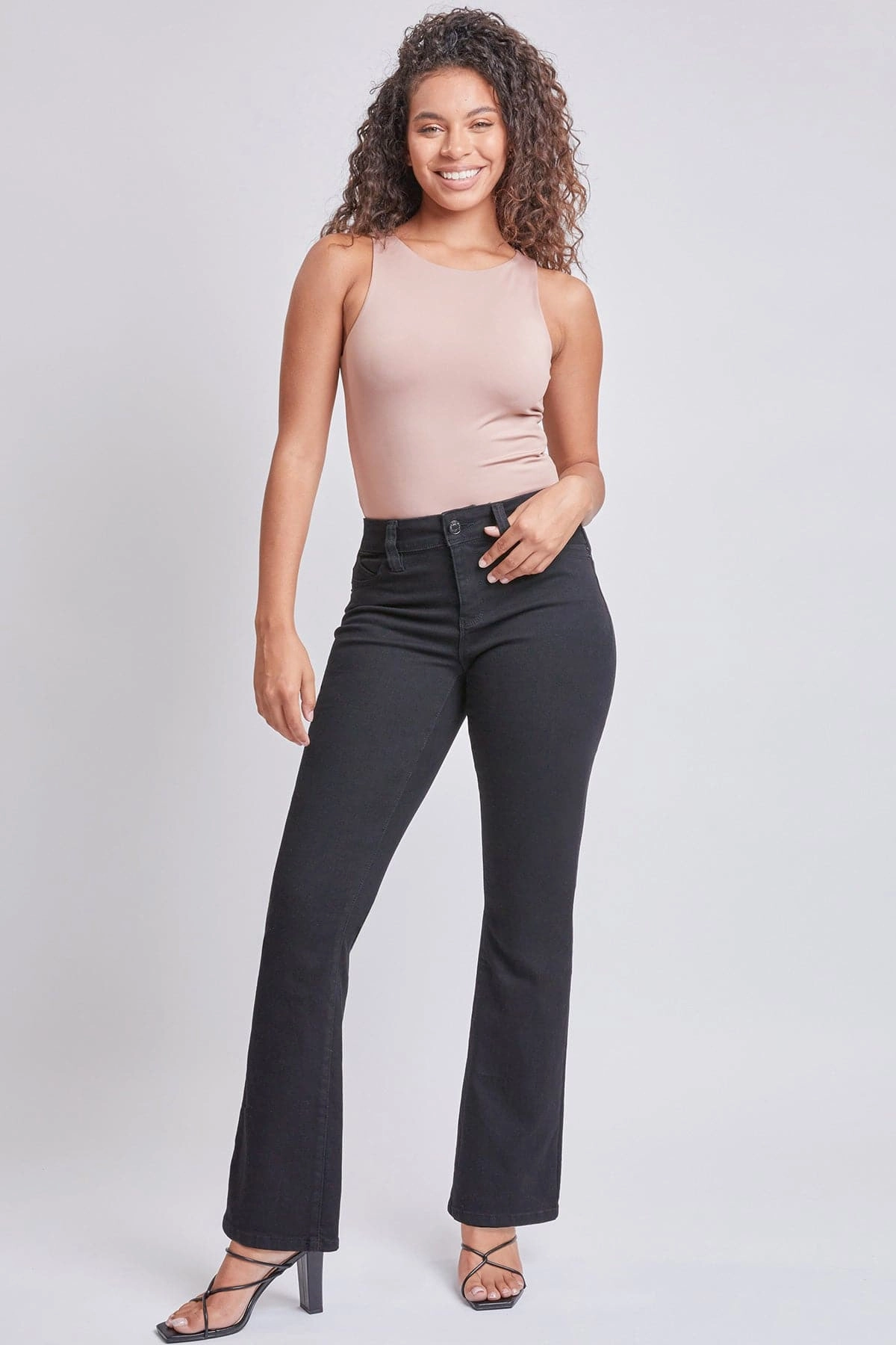 Traveler Gear Sustainable Soft Sustainable Women??s Sustainable WannaBettaButt Mid Rise Bootcut Jeans