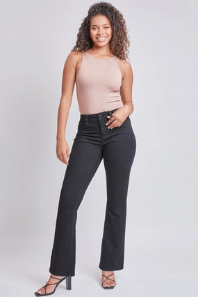 Traveler Gear Sustainable Soft Sustainable Women??s Sustainable WannaBettaButt Mid Rise Bootcut Jeans