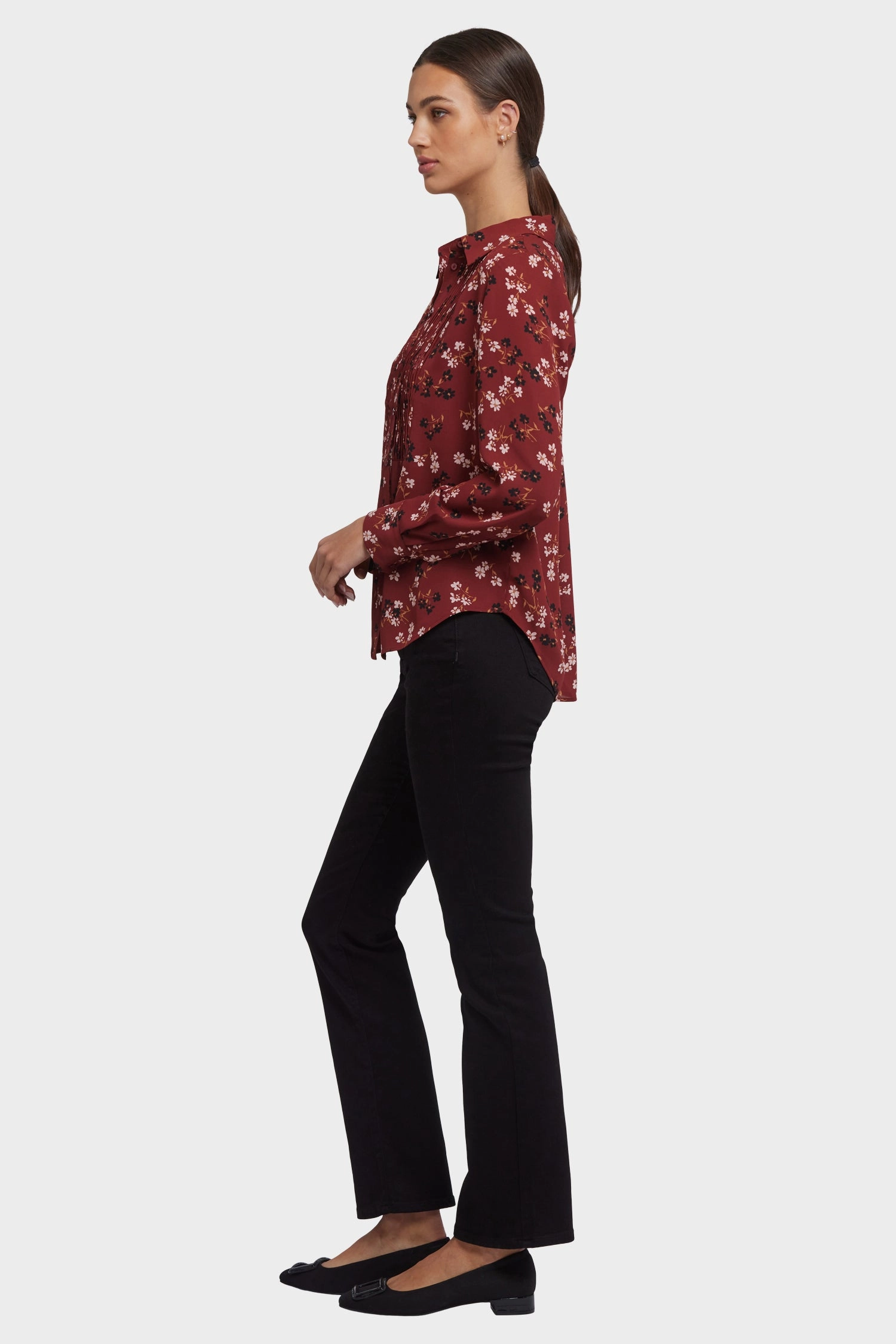 Modern Look Active Design Tuxedo Blouse - Bienvenue