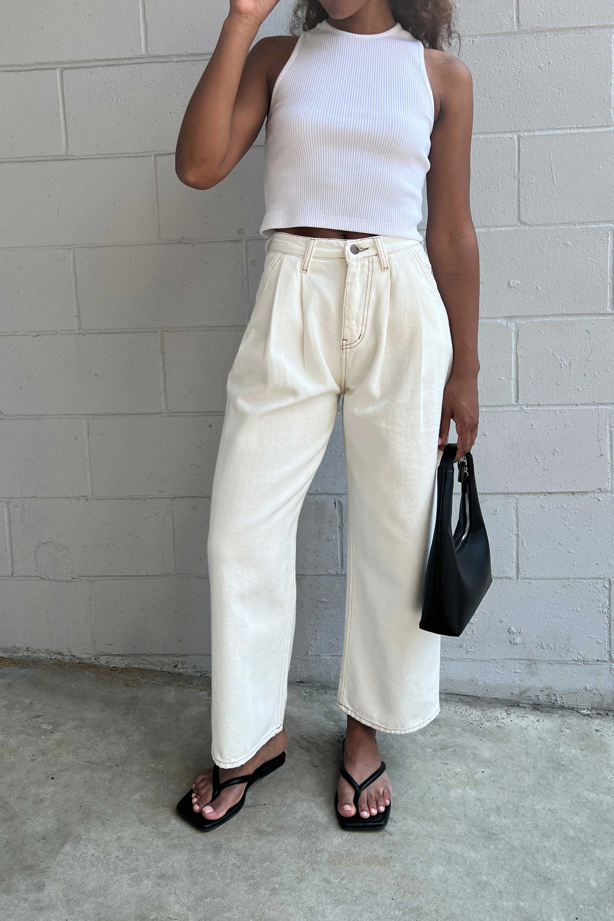 TWILL STRAIGHT LEG PANT Smart Look