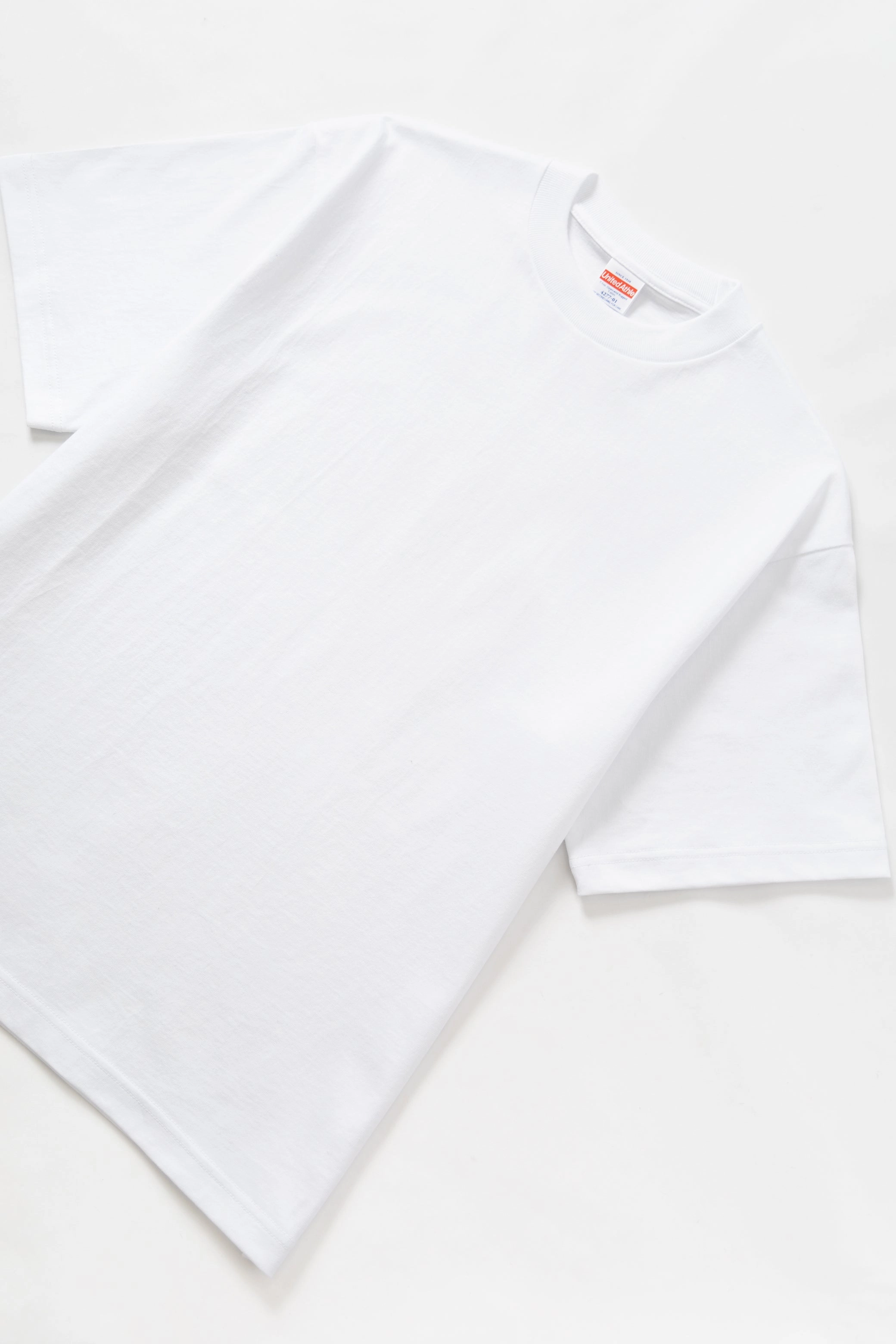 United Athle - 4277 7oz Open End Rugged T-Shirt - White Comfy Casual