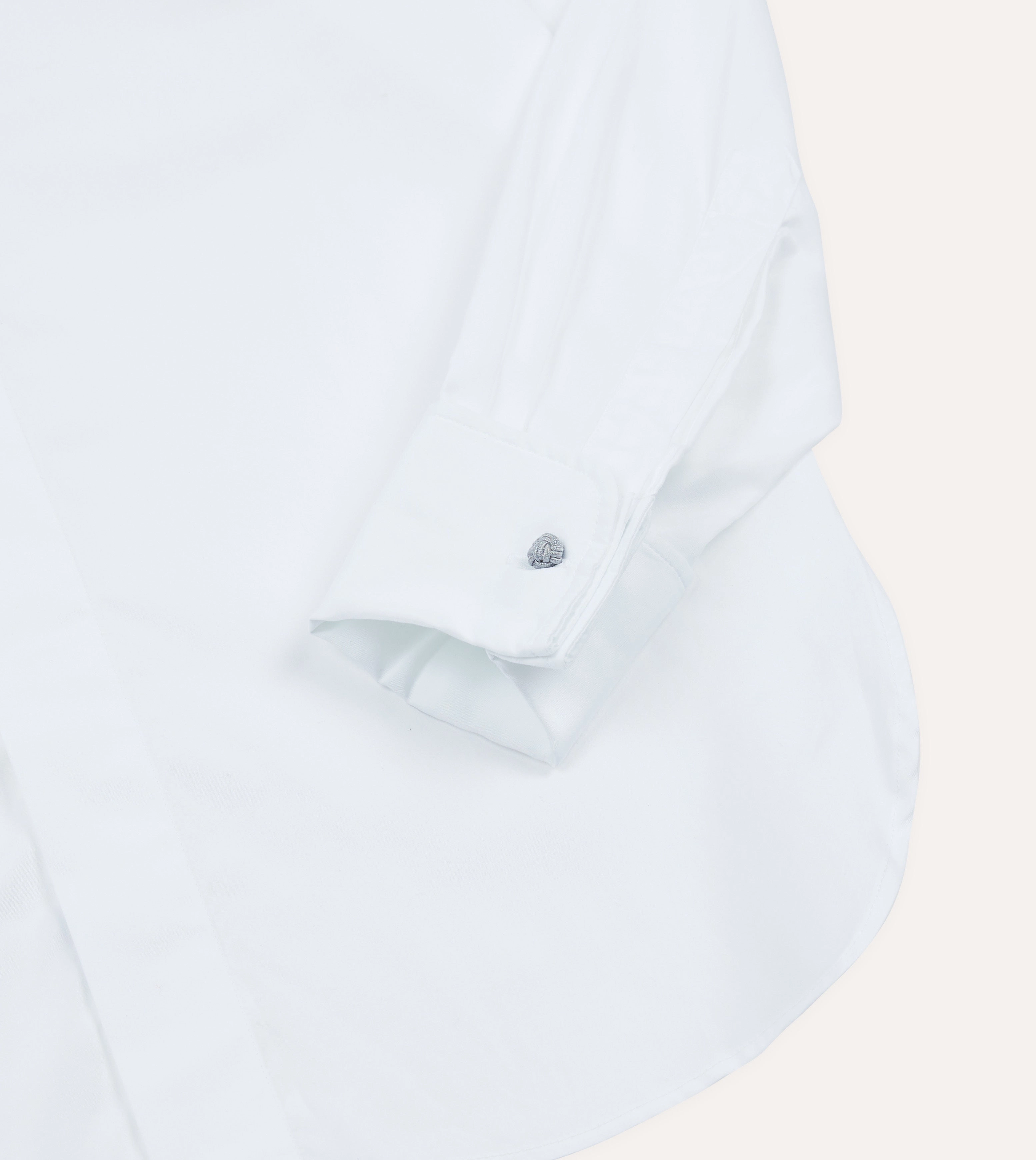 Local Favorite White Cotton Long Point Collar Dinner Shirt
