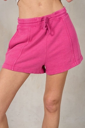 Seam Detailing Terry Shorts Light Flex Wear hang dry