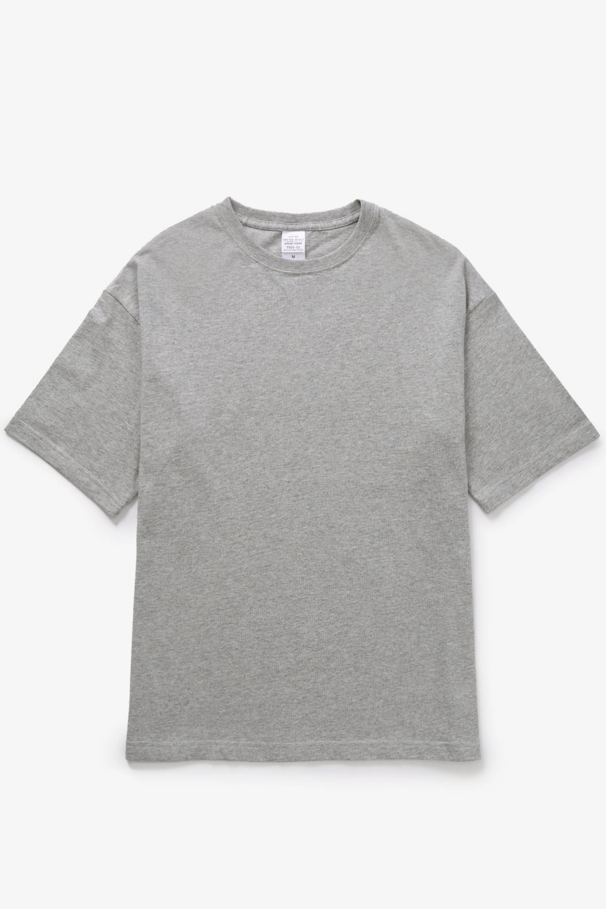 ComfortOptimizedConstruction SlimFit United Athle - 5508 6oz Open End Heavyweight T-Shirt - Grey