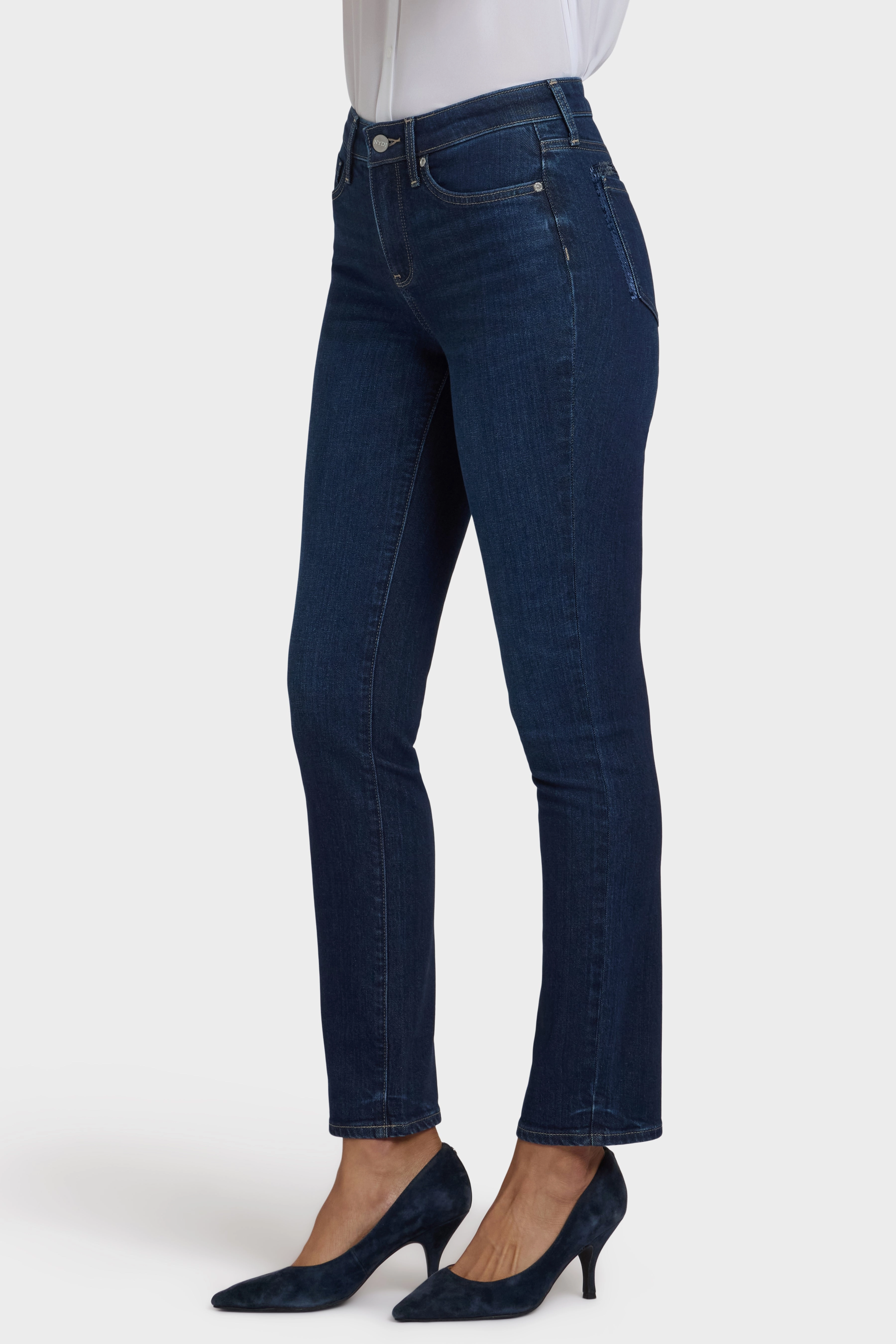 Edgy Design Sheri Slim Jeans - Indigo Seine