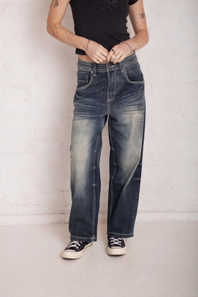 Bleacher Acid Wash Relaxed Biggie Jeans Spring Mood Bold Modern Comfort