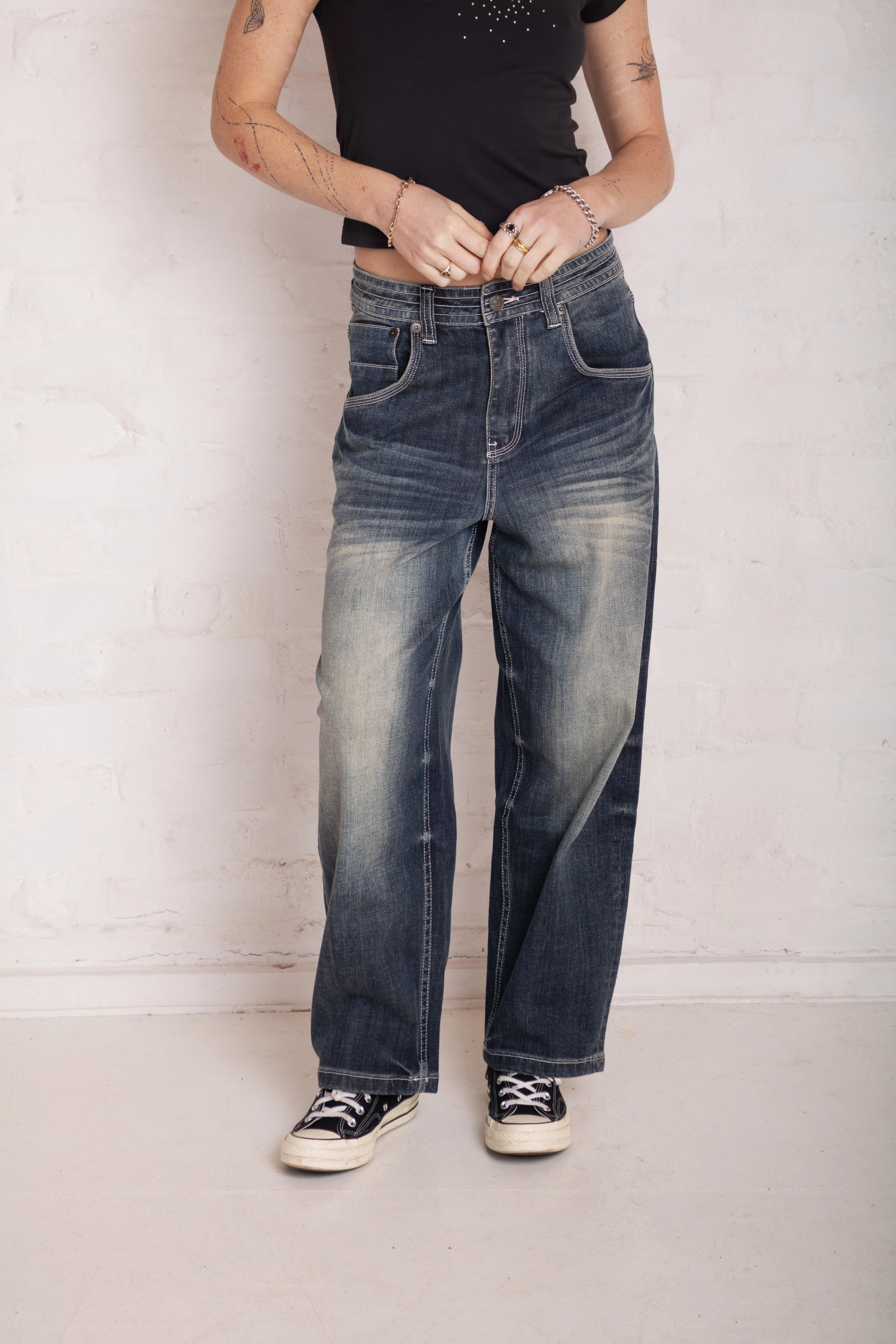 Bleacher Acid Wash Relaxed Biggie Jeans Spring Mood Bold Modern Comfort