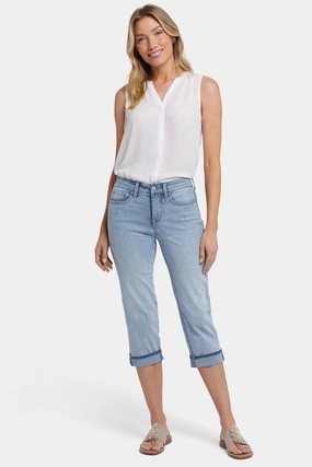 On The Go True Fit Marilyn Straight Crop Jeans In Petite - Santiago Sea