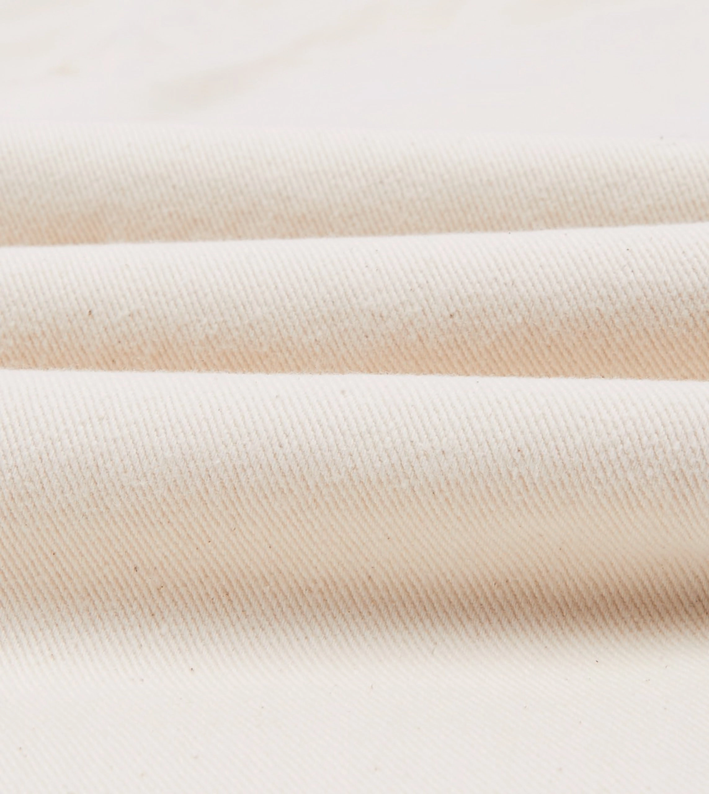 Ecru 12.7oz Selvedge Denim Contrast Stitch Five-Pocket Jeans Effortless Look