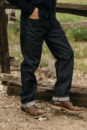 The Barrel Classic Straight Old Nep - Indigo Raw 13.5oz Selvedge Easy Essentials Versatile Fit