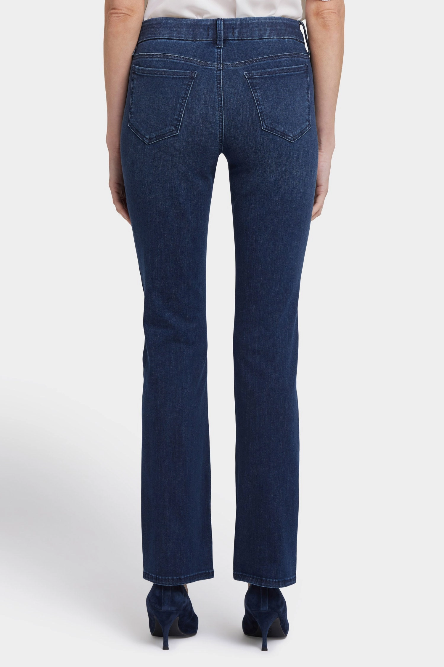 Timeless Waist Perfect Length Design Waist-Match? Marilyn Straight Jeans In Petite - Basin