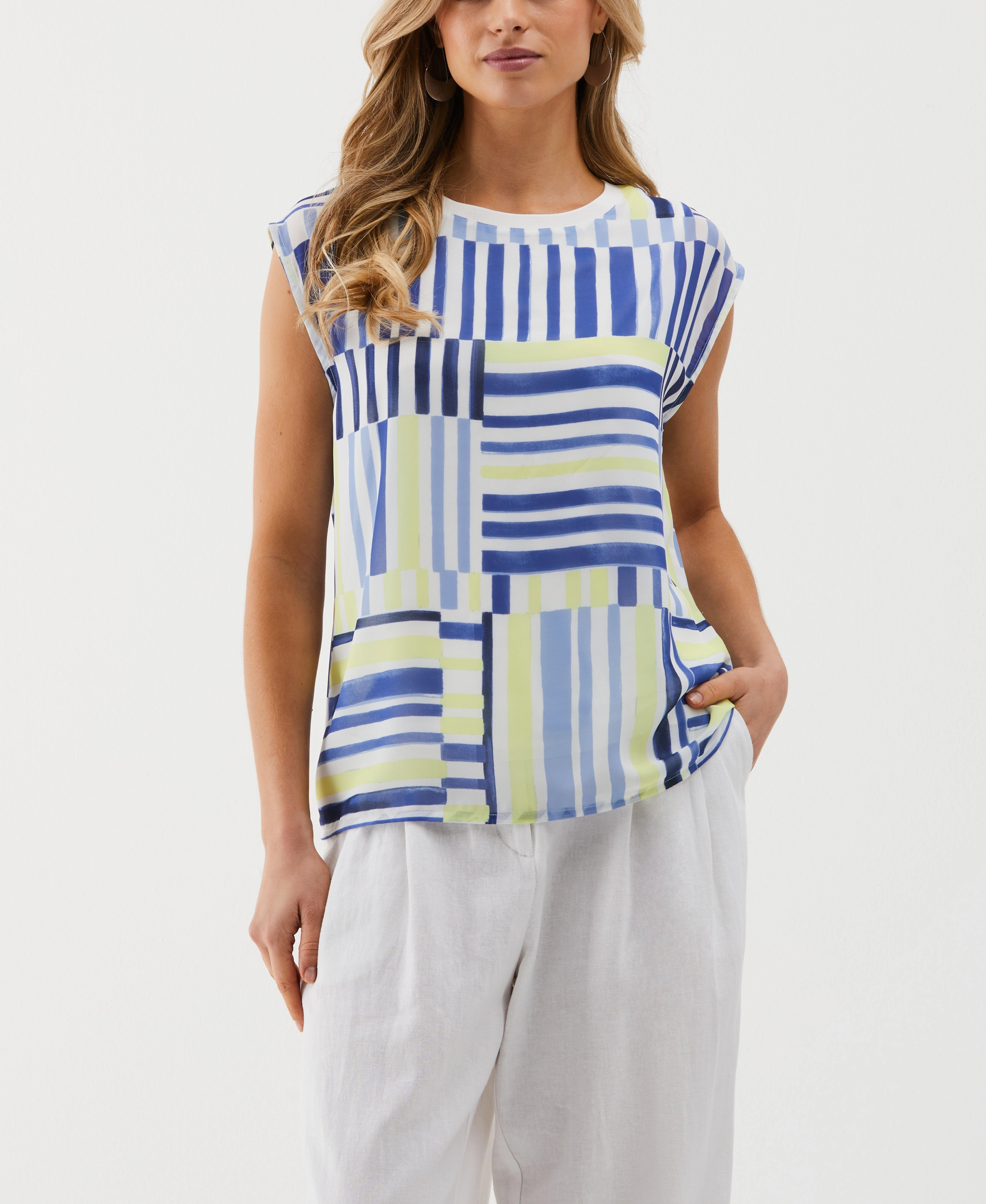 Roomy Fit Striped Top