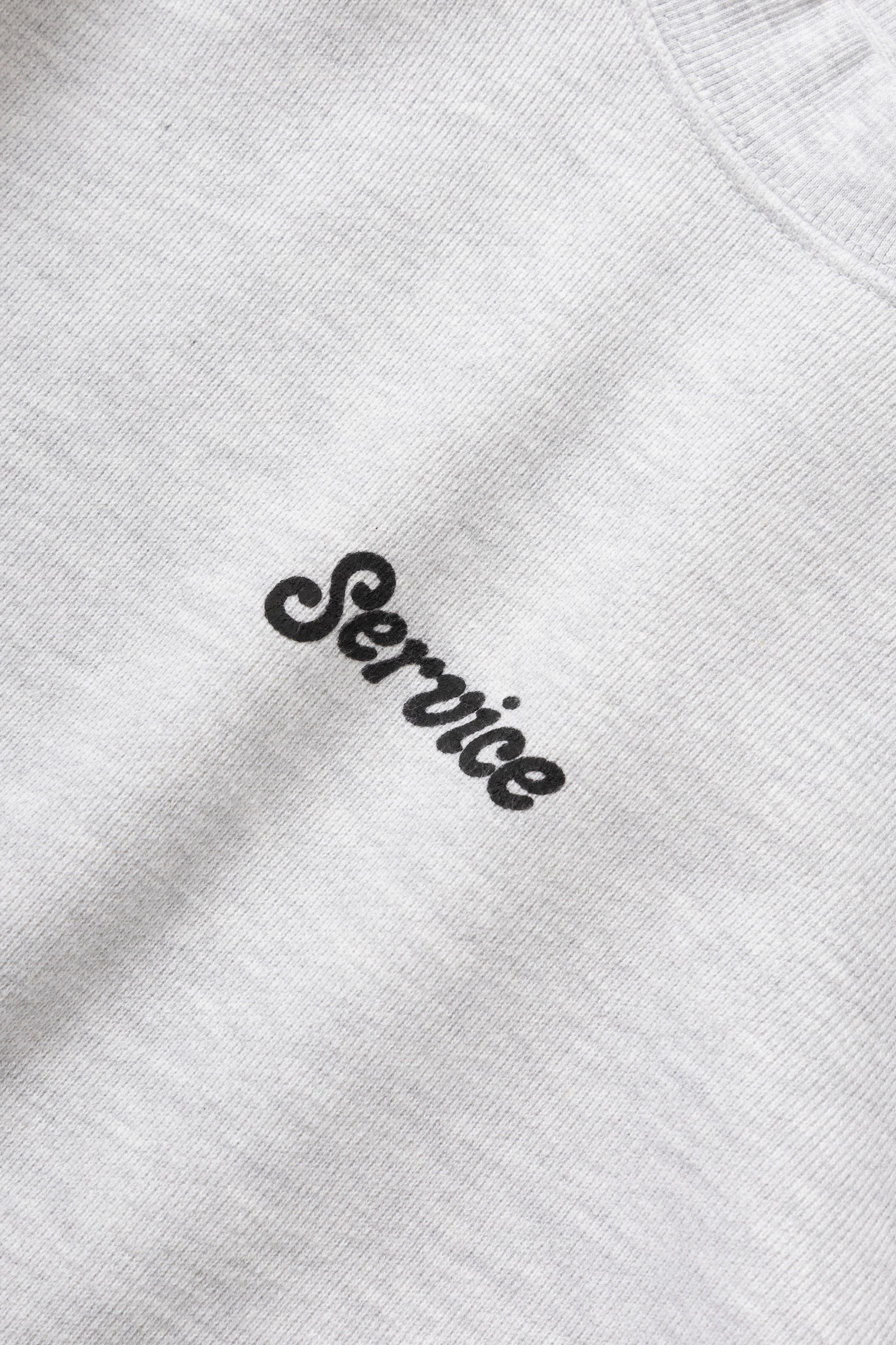 Service Works - Service Logo Crewneck - Ash Cozy Knit Look