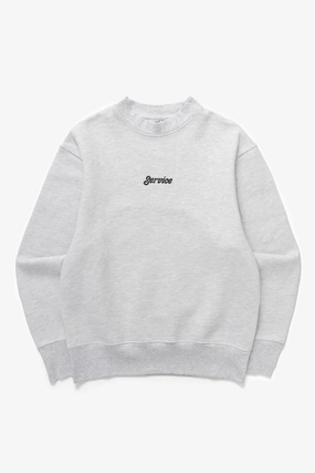 Eco Friendly Dye Process All Purpose Wear Service Works - Service Logo Crewneck - Ash