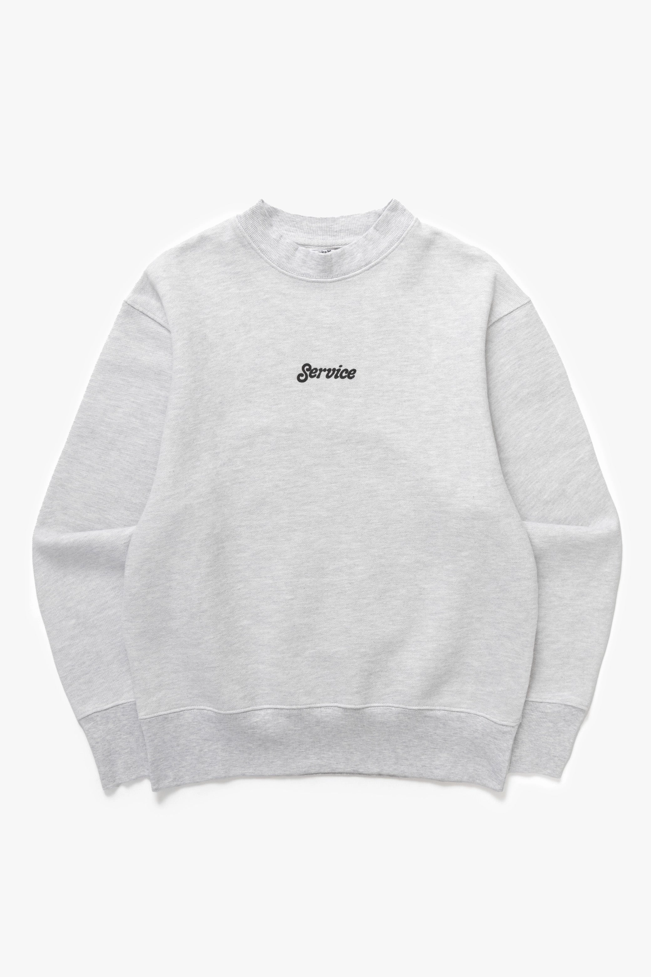Eco Friendly Dye Process All Purpose Wear Service Works - Service Logo Crewneck - Ash