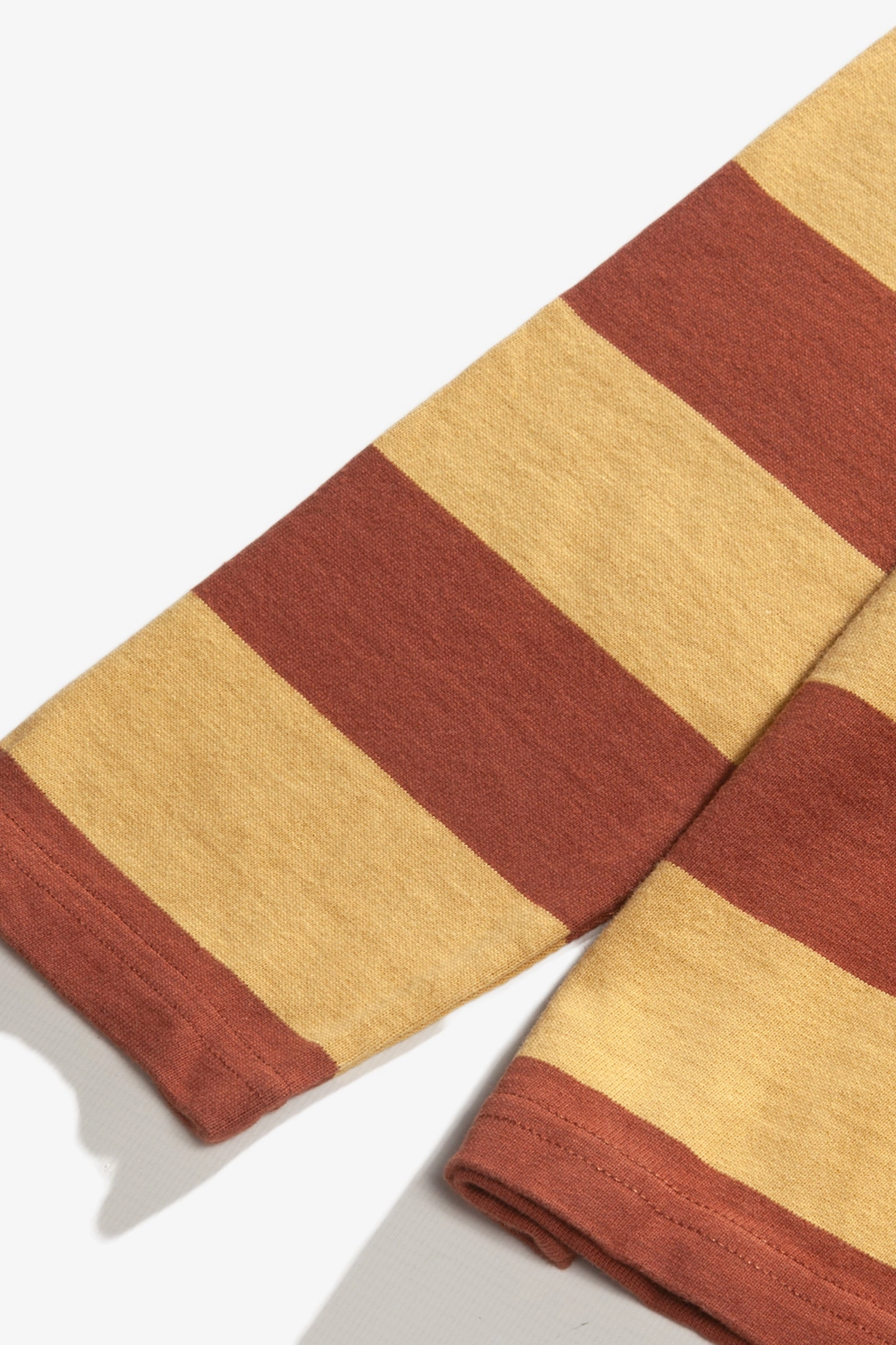 Red Ruggison - Border Long Sleeve T-Shirt - Yellow/Brown Light Comfort