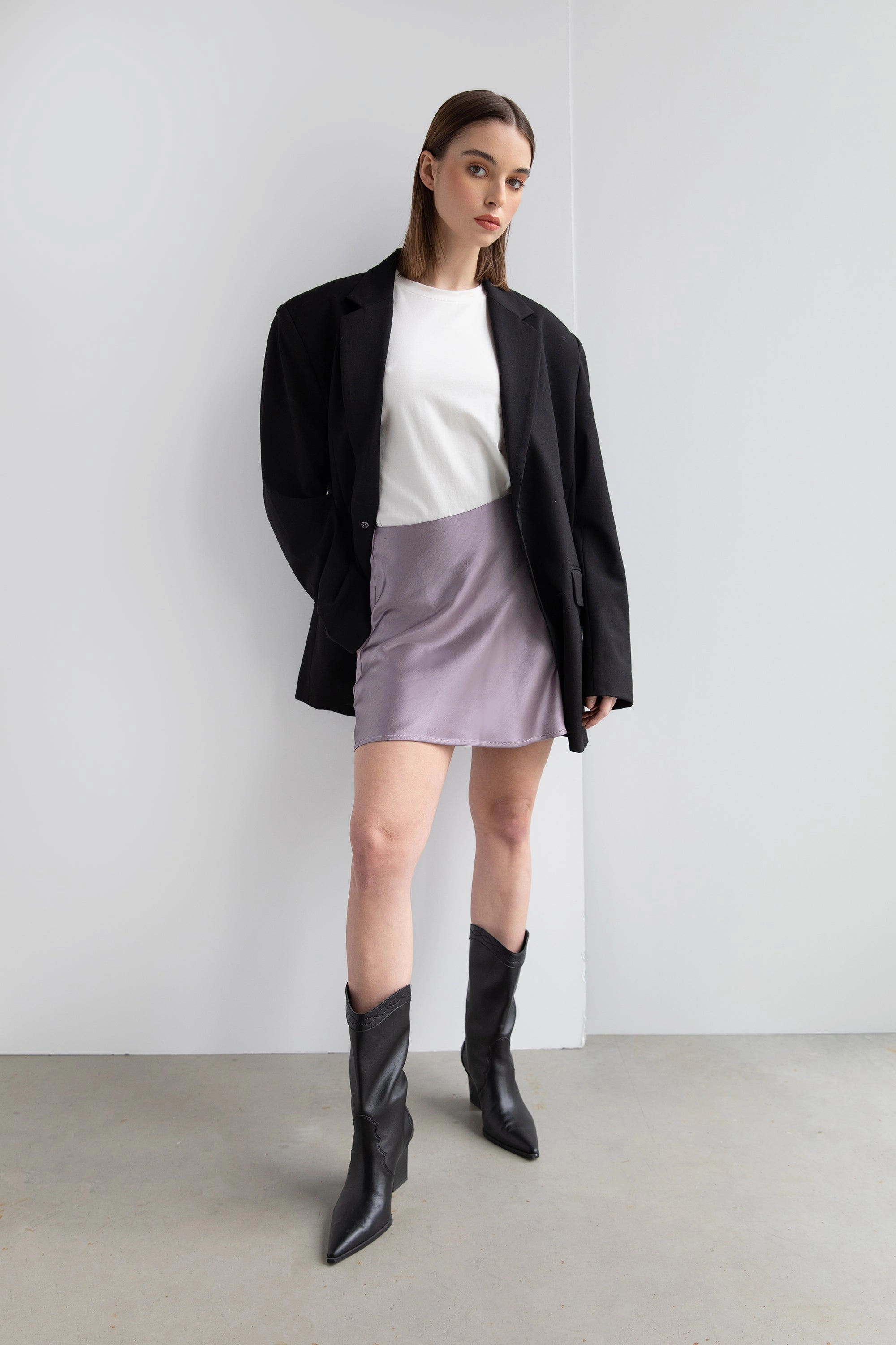 Adjustable Fastening Chic Fit MINI SLIP SKIRT