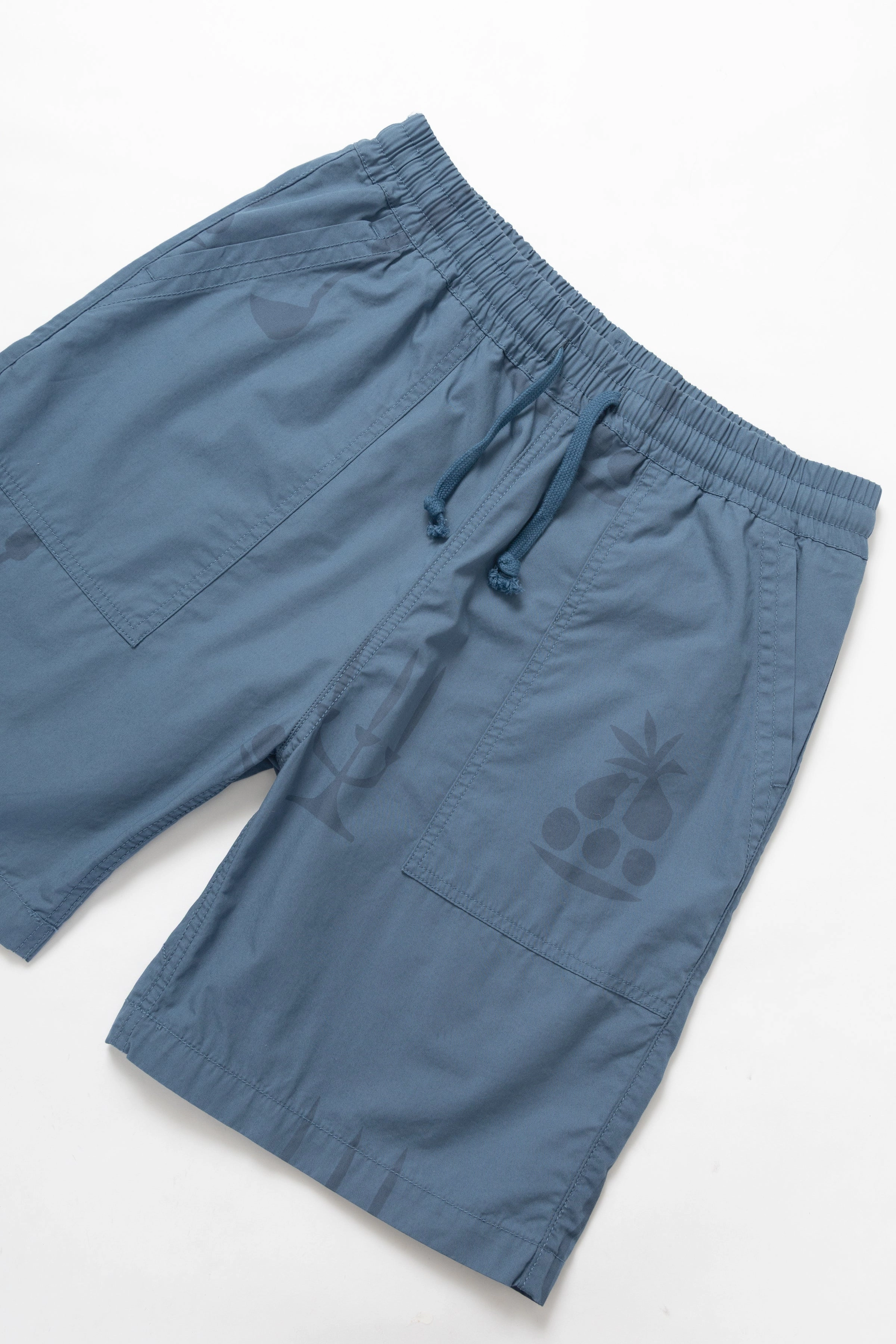Quick Dry Tech Service Works - Nourish Printed Chef Shorts - Slate