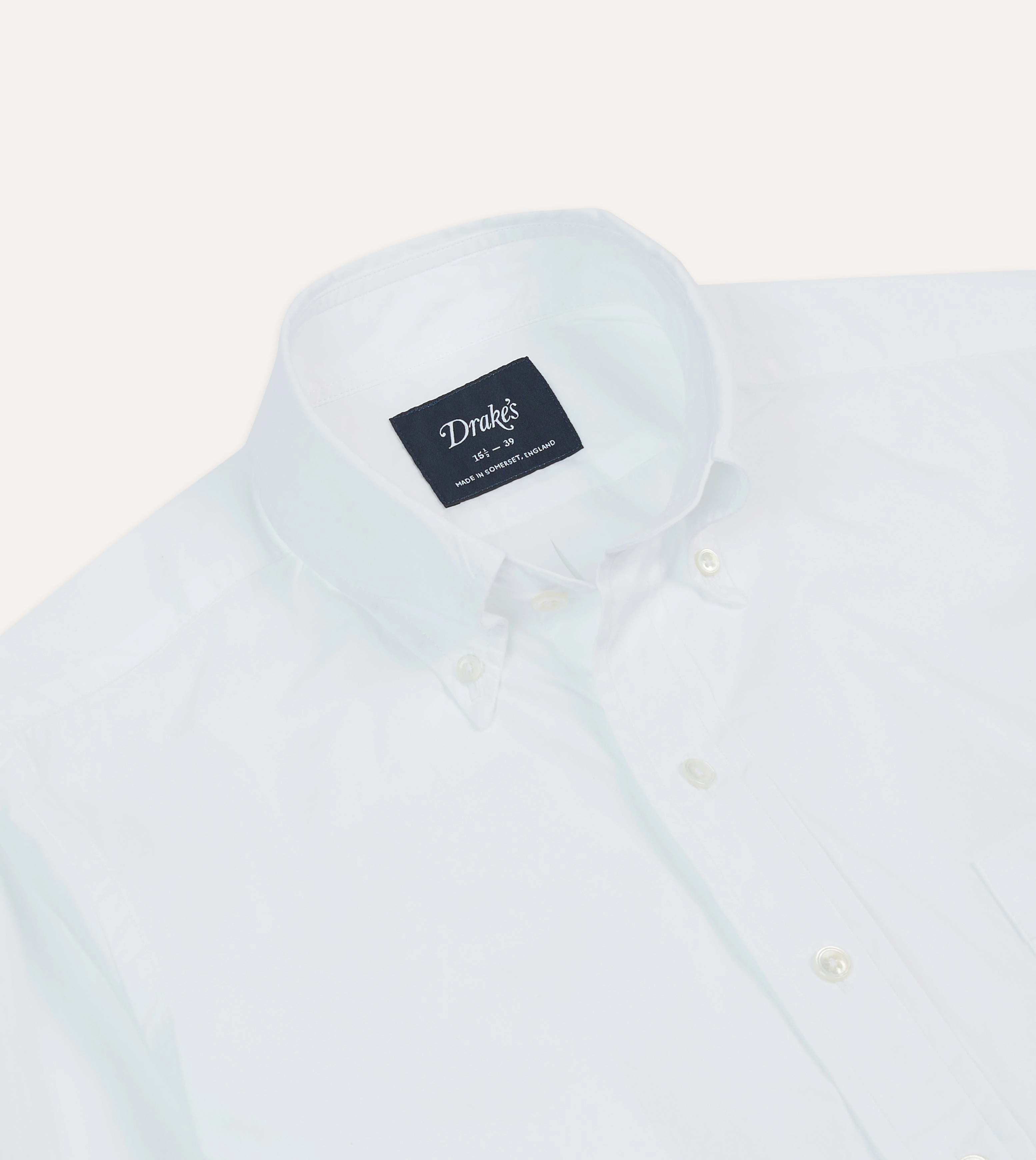 Easy Comfort Timeless Style White Cotton Pocket Poplin Button-Down Shirt