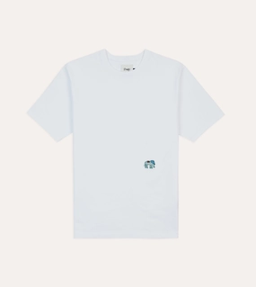 loose but not baggy White Elephant Embroidered Crew Neck Hiking T-Shirt