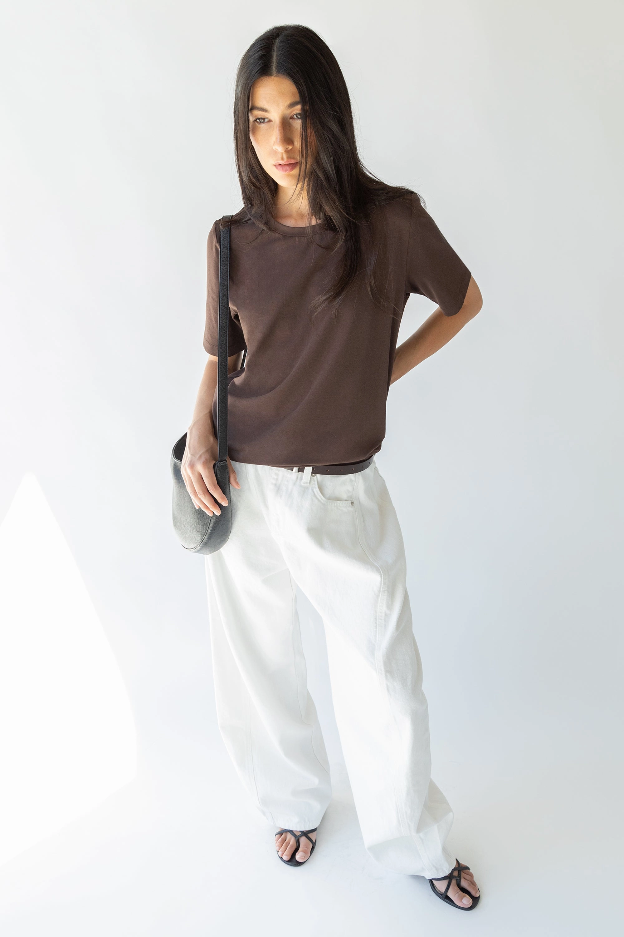DurableConstruction Casual Comfort Wear WHITE WIDE LEG PANTS WITH TAPER